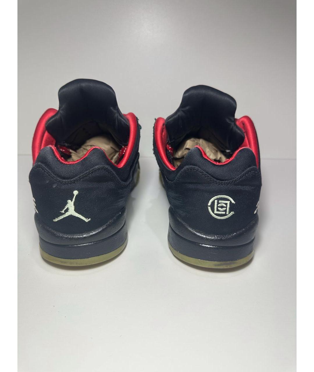 JORDAN Черные текстильные низкие кроссовки / кеды, фото 3