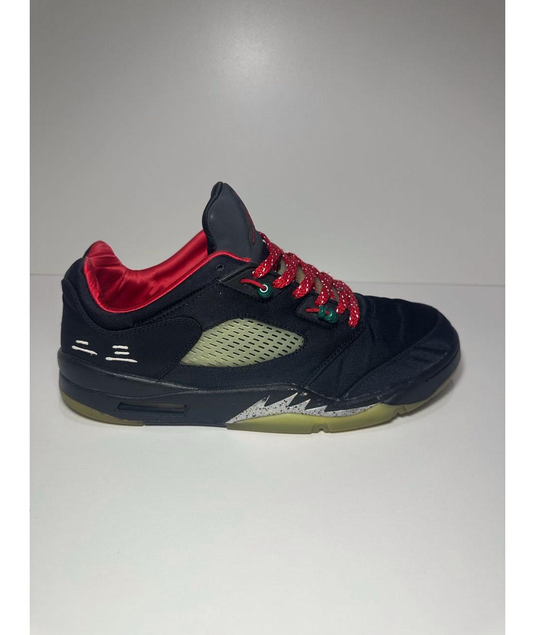 JORDAN Черные текстильные низкие кроссовки / кеды, фото 9