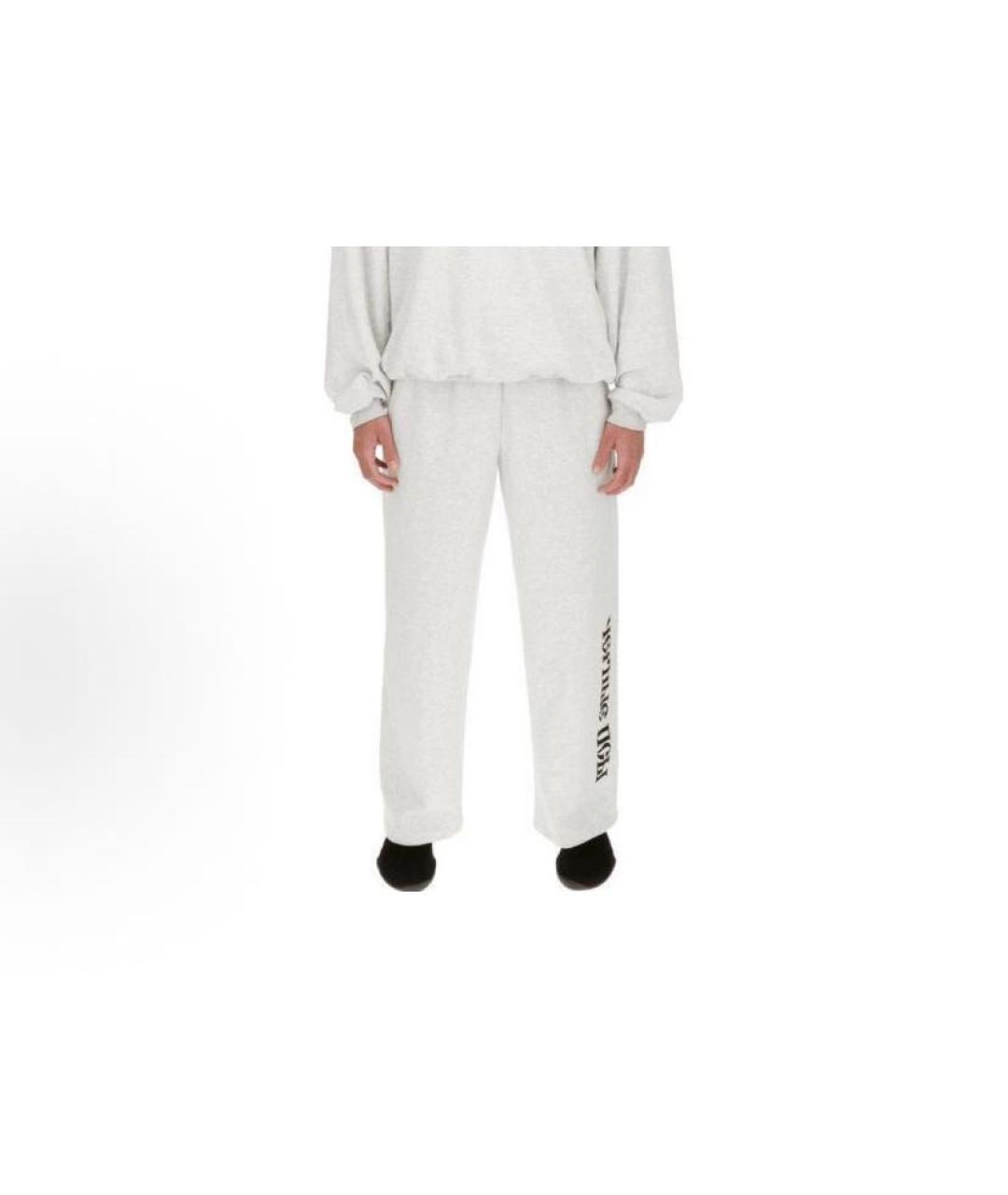 YEEZY Серые хлопковые повседневные брюки, фото 3