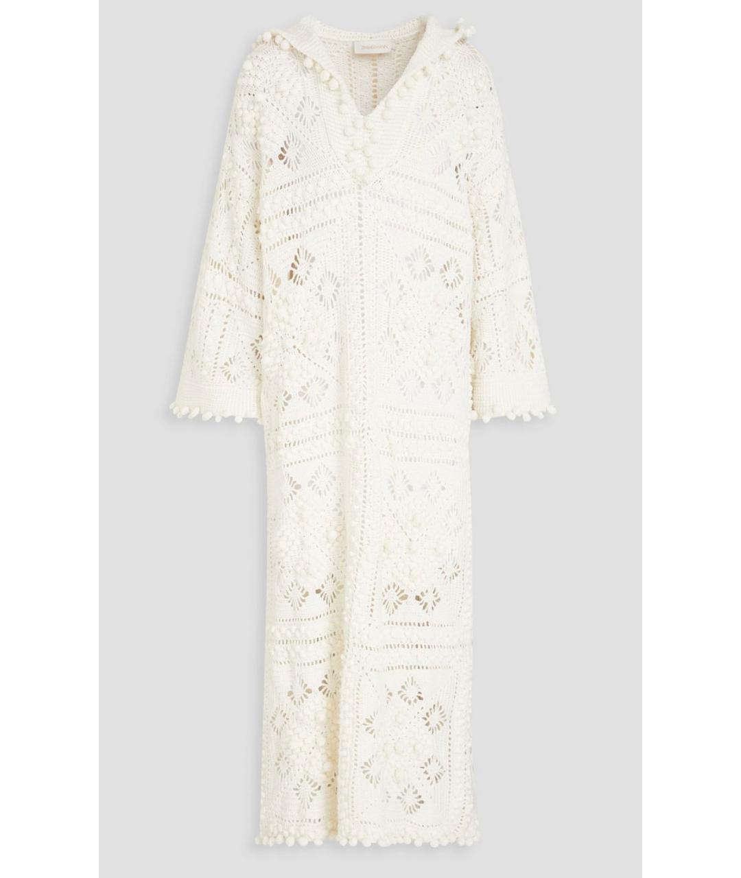 ZIMMERMANN Белое хлопковое коктейльное платье, фото 8