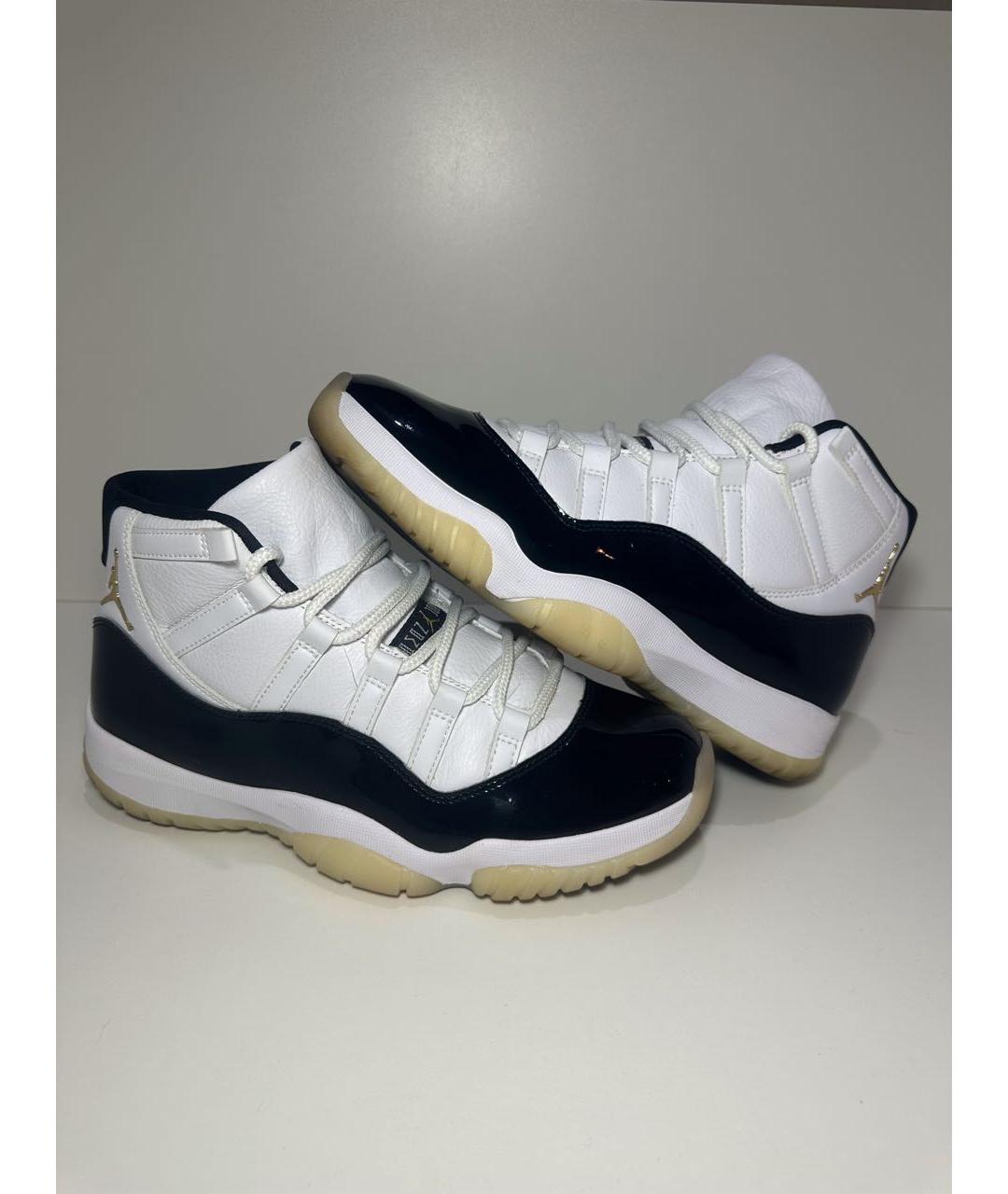 JORDAN Белые кожаные высокие кроссовки / кеды, фото 5