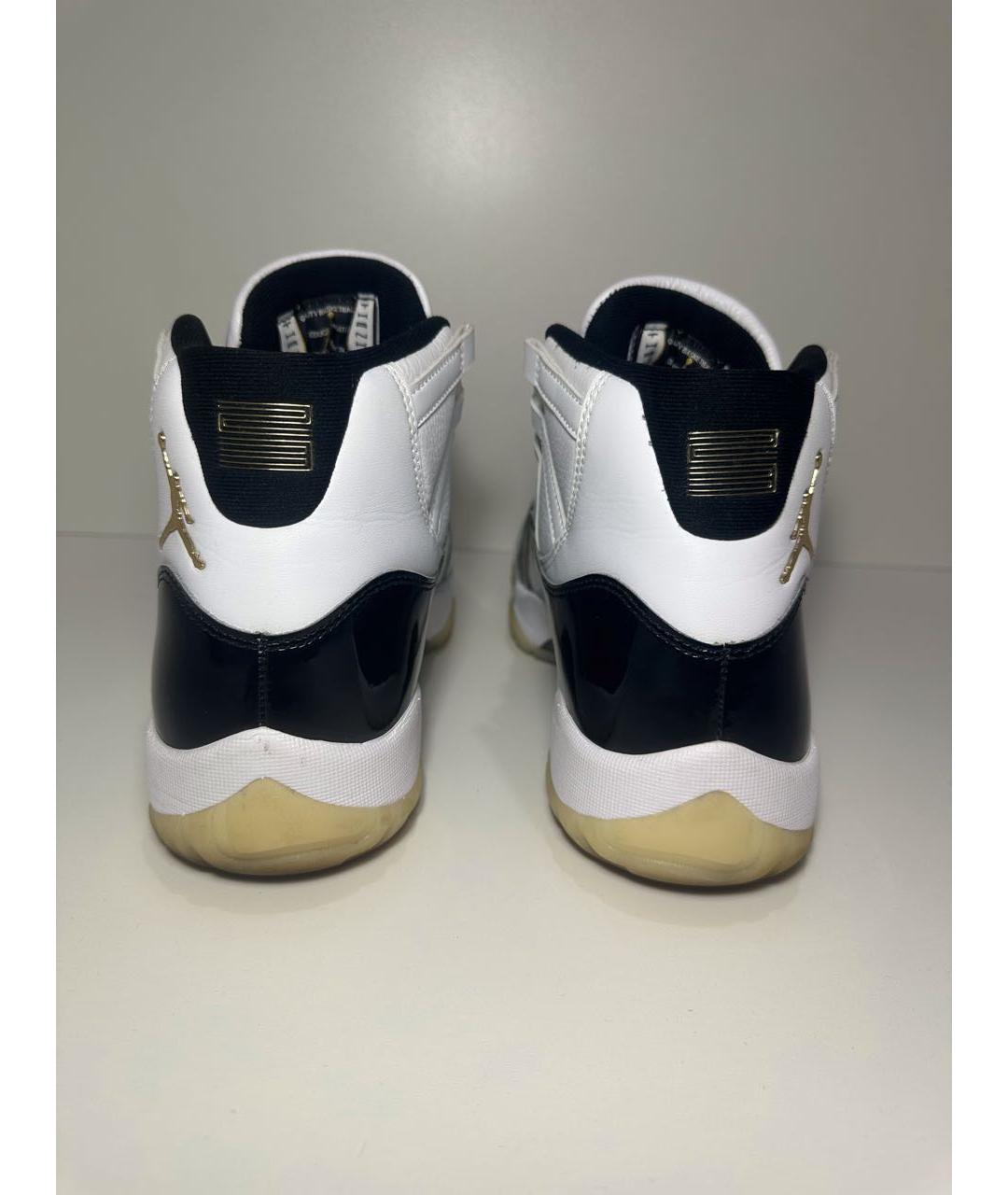 JORDAN Белые кожаные высокие кроссовки / кеды, фото 3