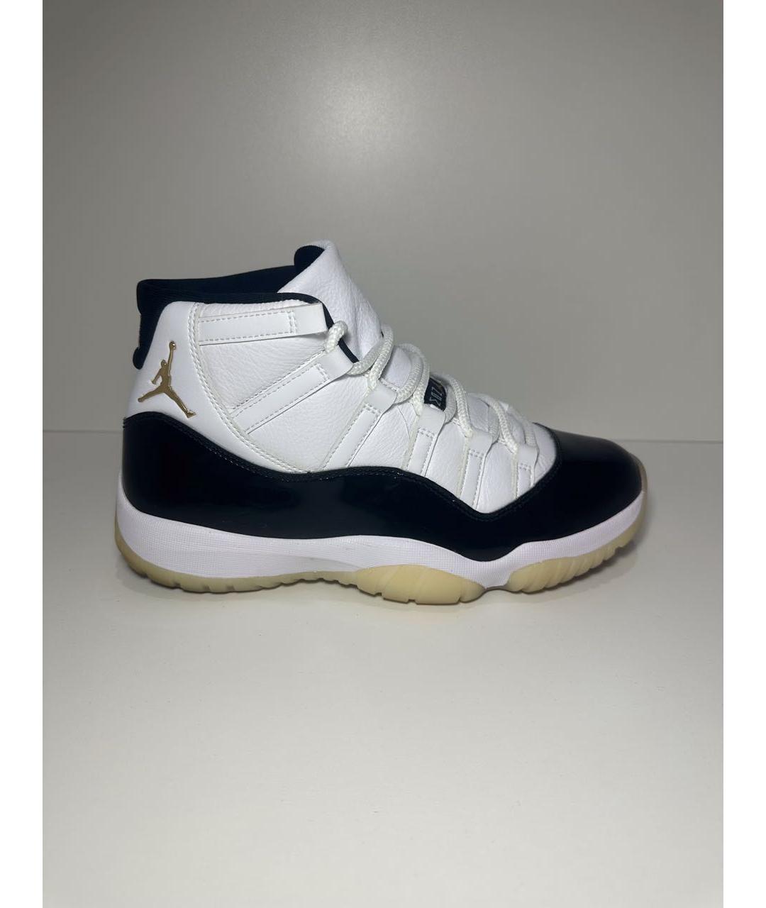 JORDAN Белые кожаные высокие кроссовки / кеды, фото 9