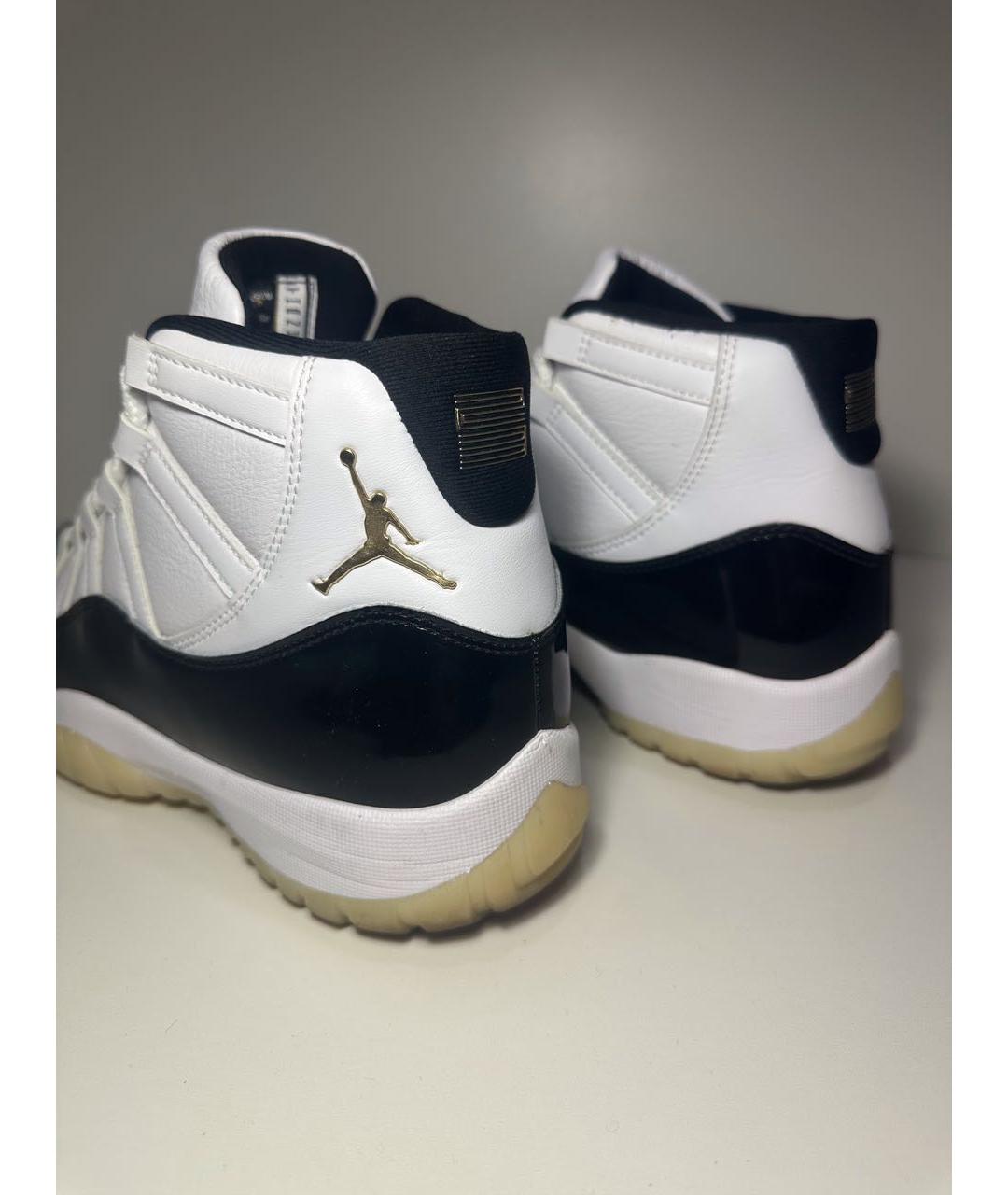 JORDAN Белые кожаные высокие кроссовки / кеды, фото 6