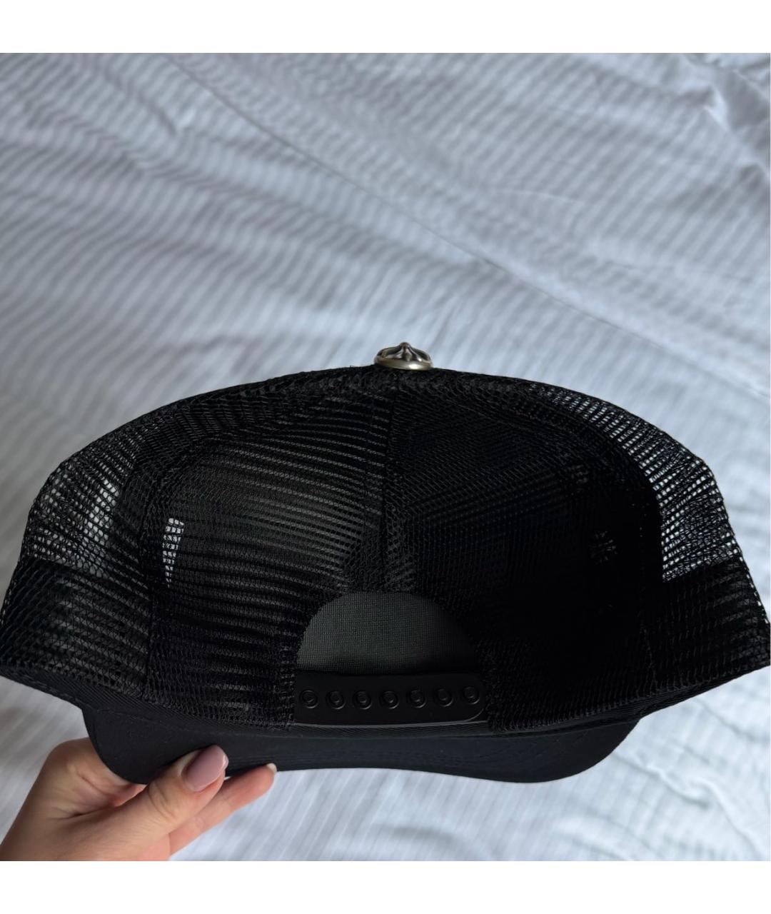 CHROME HEARTS Черная хлопковая кепка/бейсболка, фото 3