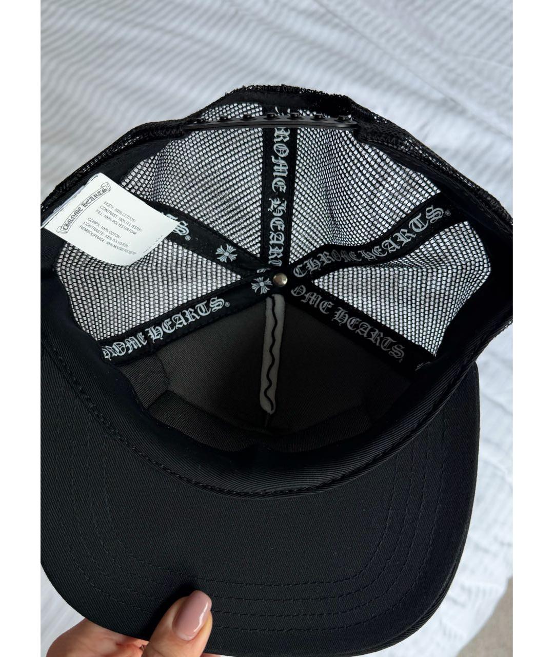 CHROME HEARTS Черная хлопковая кепка/бейсболка, фото 5