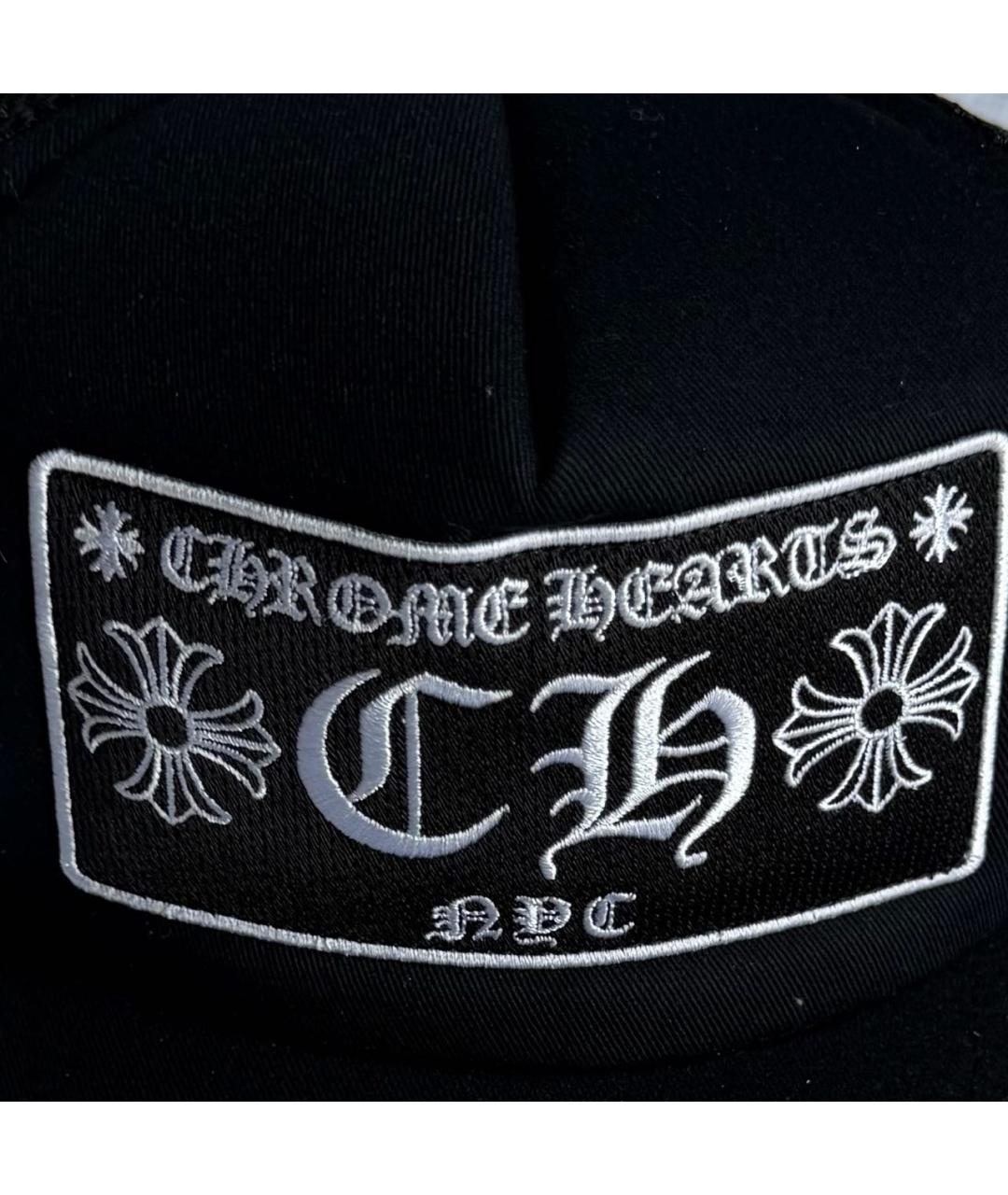 CHROME HEARTS Черная хлопковая кепка/бейсболка, фото 4