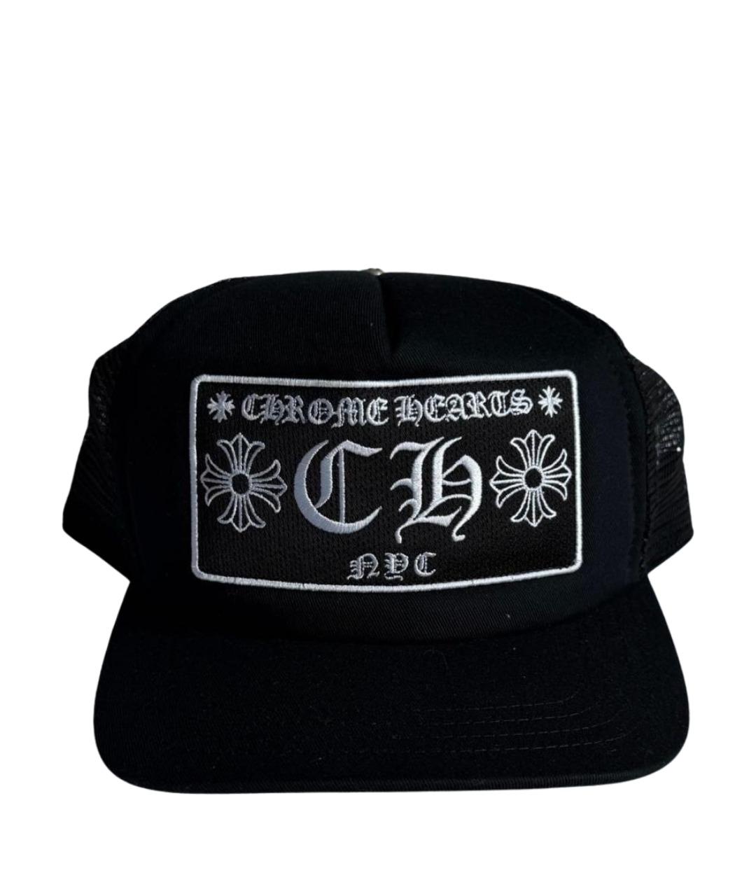 CHROME HEARTS Черная хлопковая кепка/бейсболка, фото 1