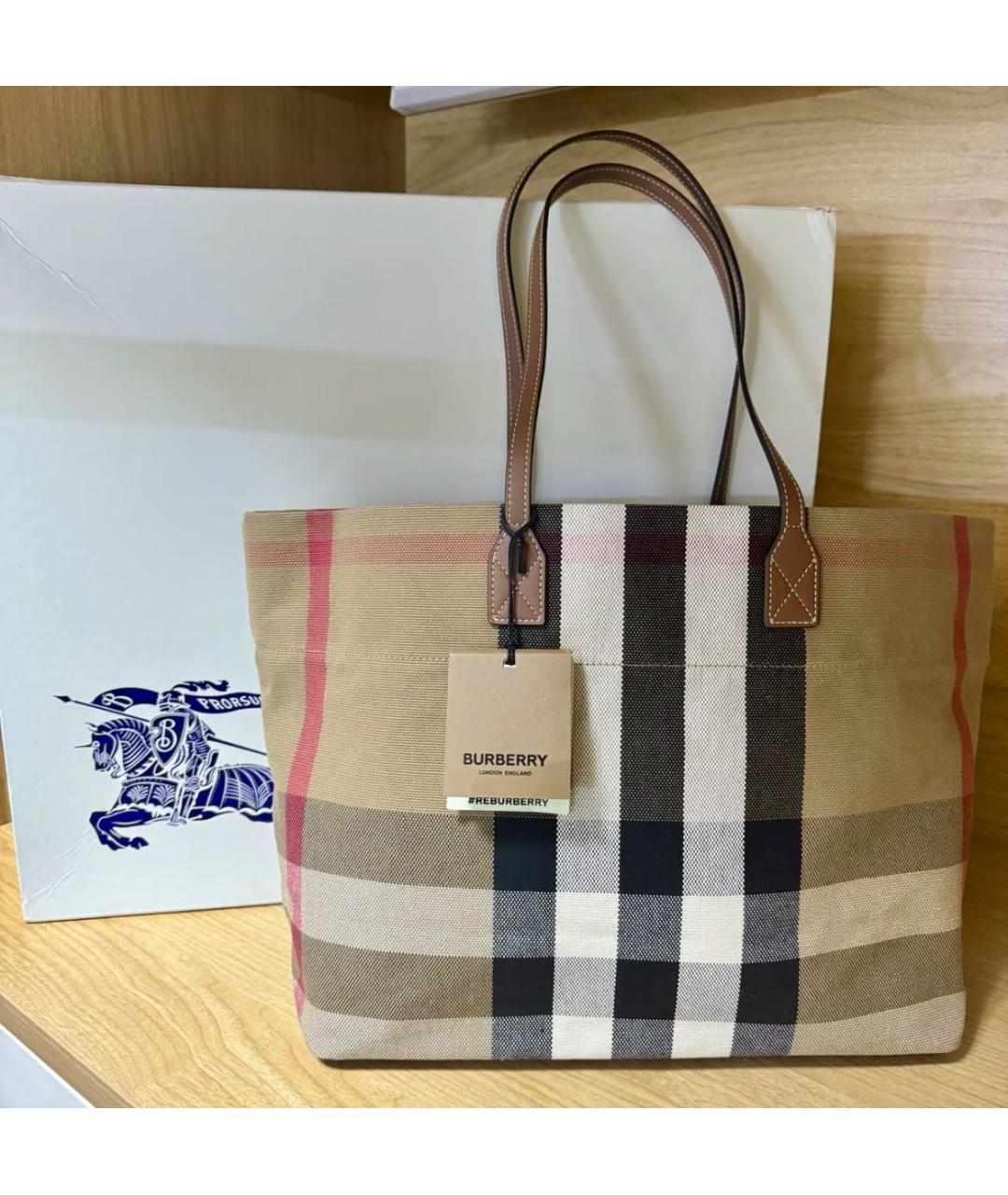 BURBERRY Мульти сумка тоут, фото 3