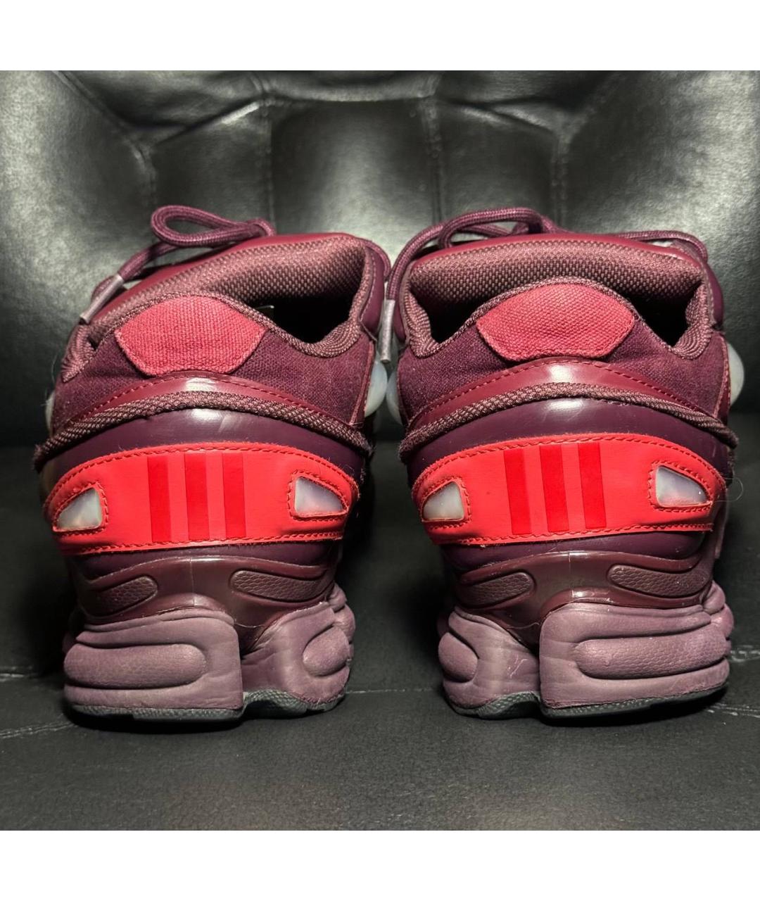 ADIDAS X RAF SIMONS Красные текстильные низкие кроссовки / кеды, фото 2