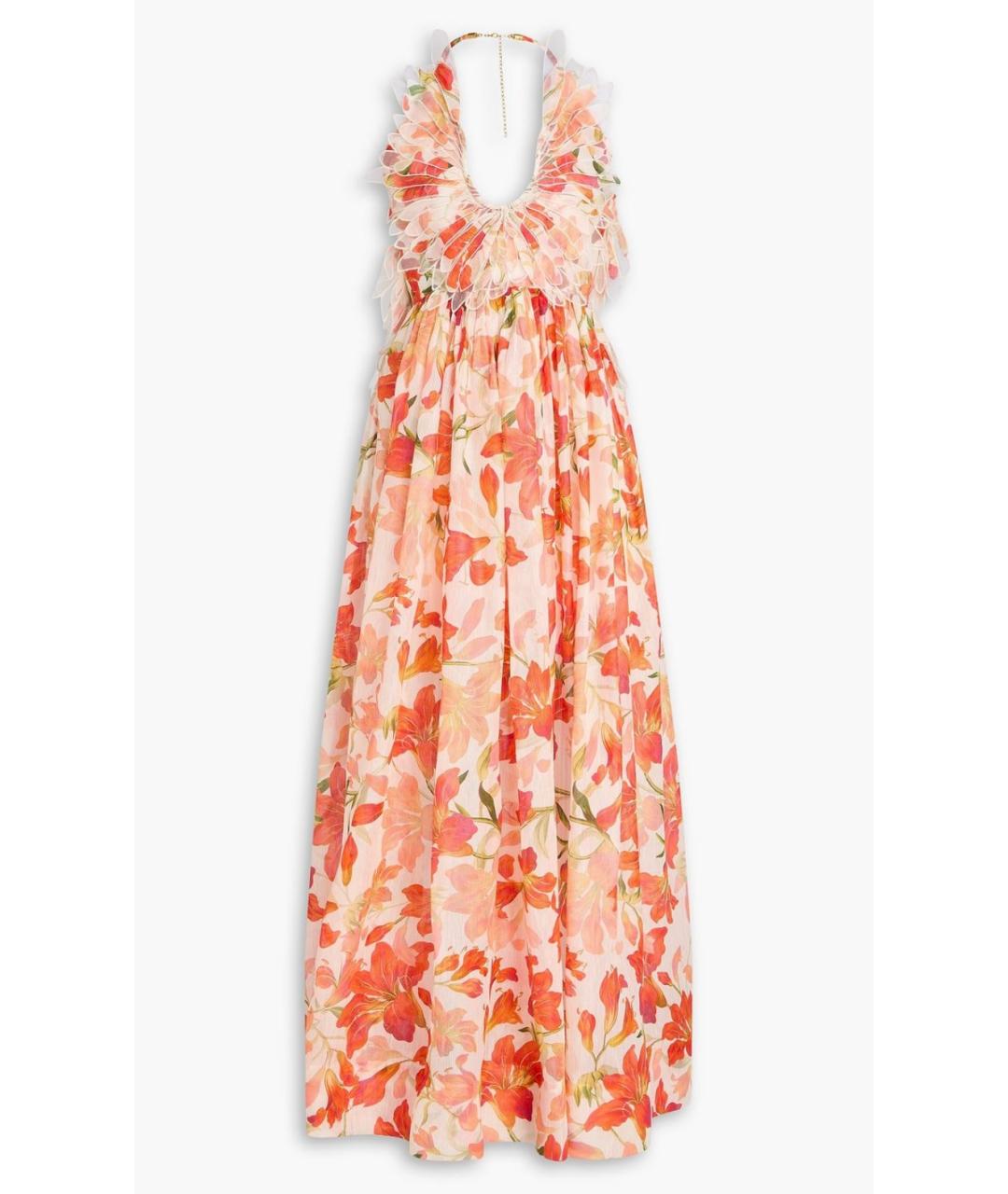 ZIMMERMANN Красное шелковое коктейльное платье, фото 7