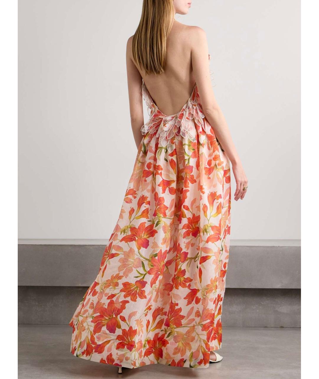 ZIMMERMANN Красное шелковое коктейльное платье, фото 6