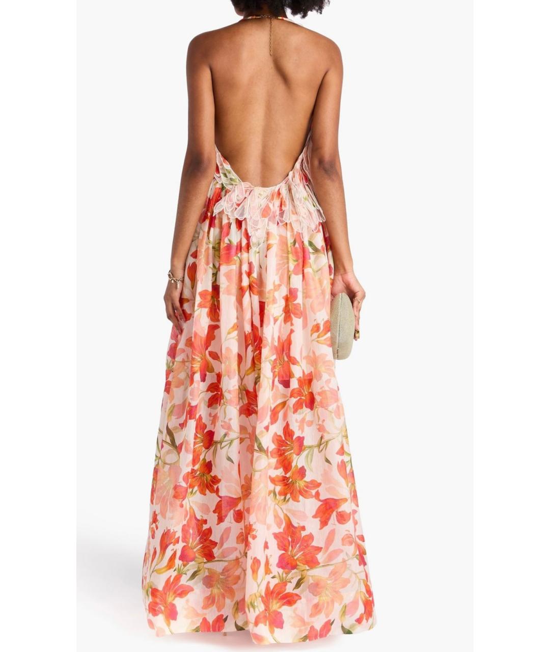 ZIMMERMANN Красное шелковое коктейльное платье, фото 4