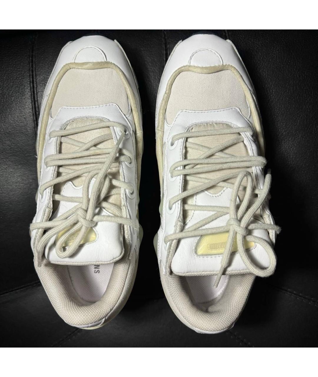 ADIDAS X RAF SIMONS Белые кожаные низкие кроссовки / кеды, фото 7