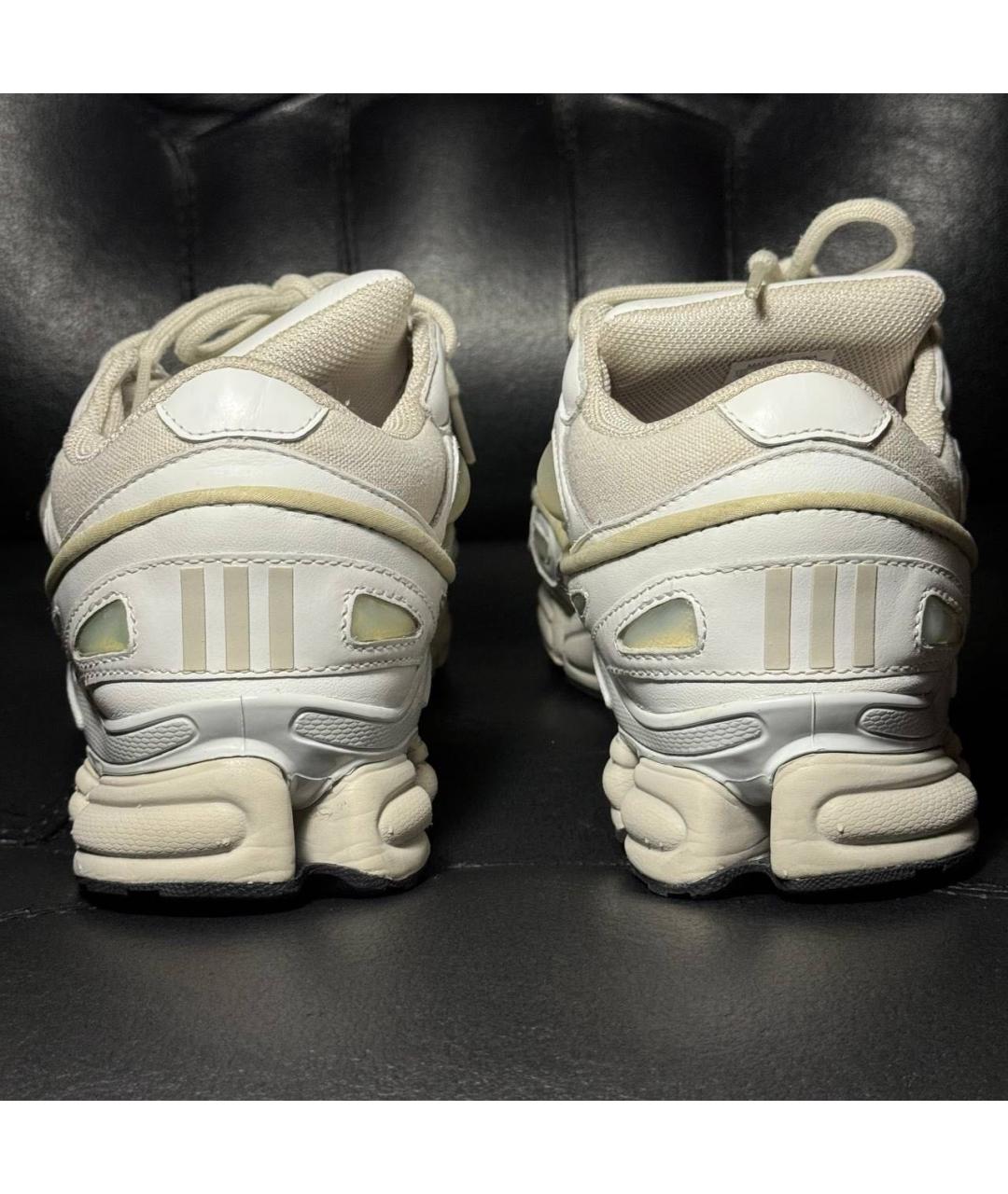 ADIDAS X RAF SIMONS Белые кожаные низкие кроссовки / кеды, фото 2