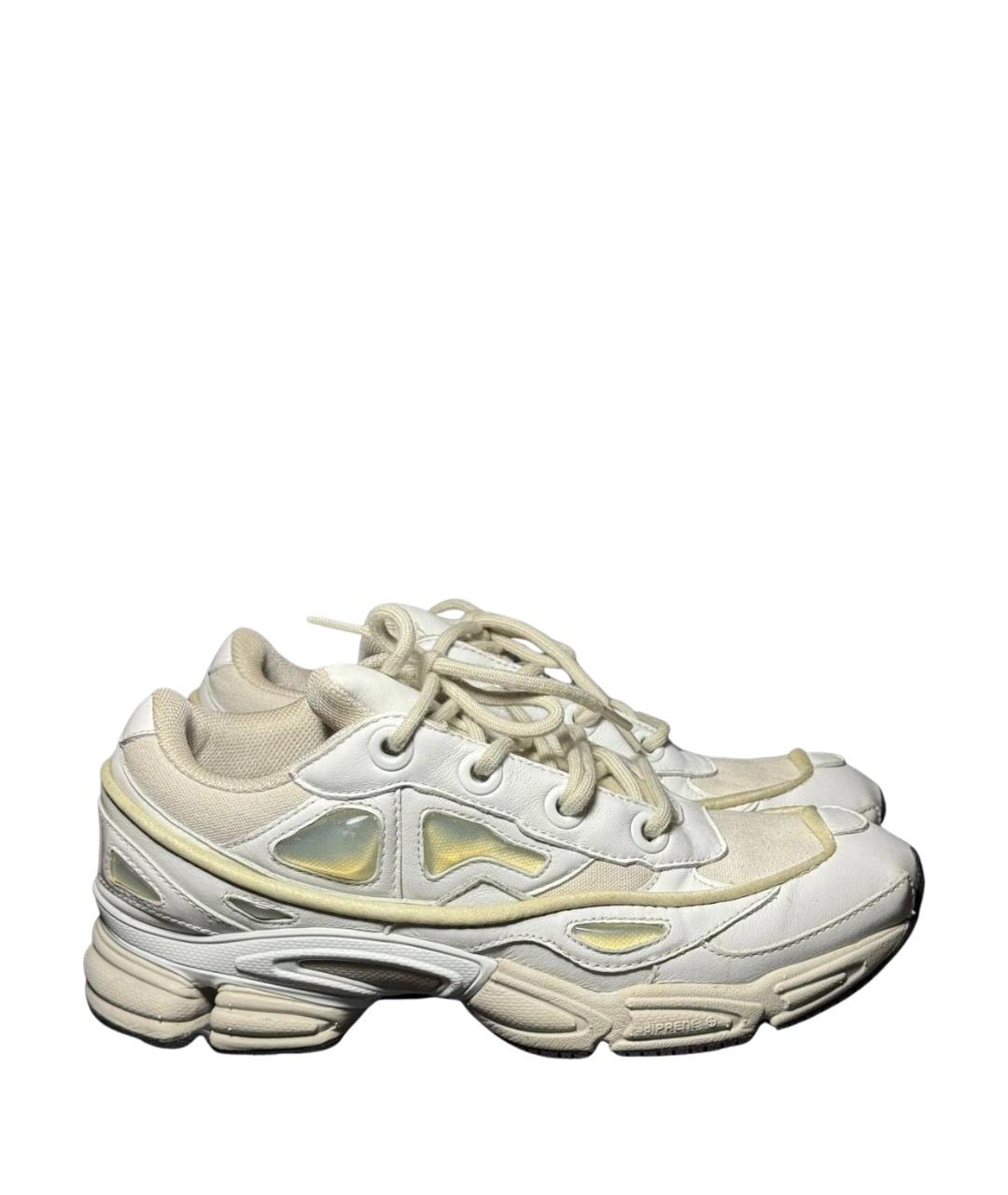 ADIDAS X RAF SIMONS Белые кожаные низкие кроссовки / кеды, фото 1