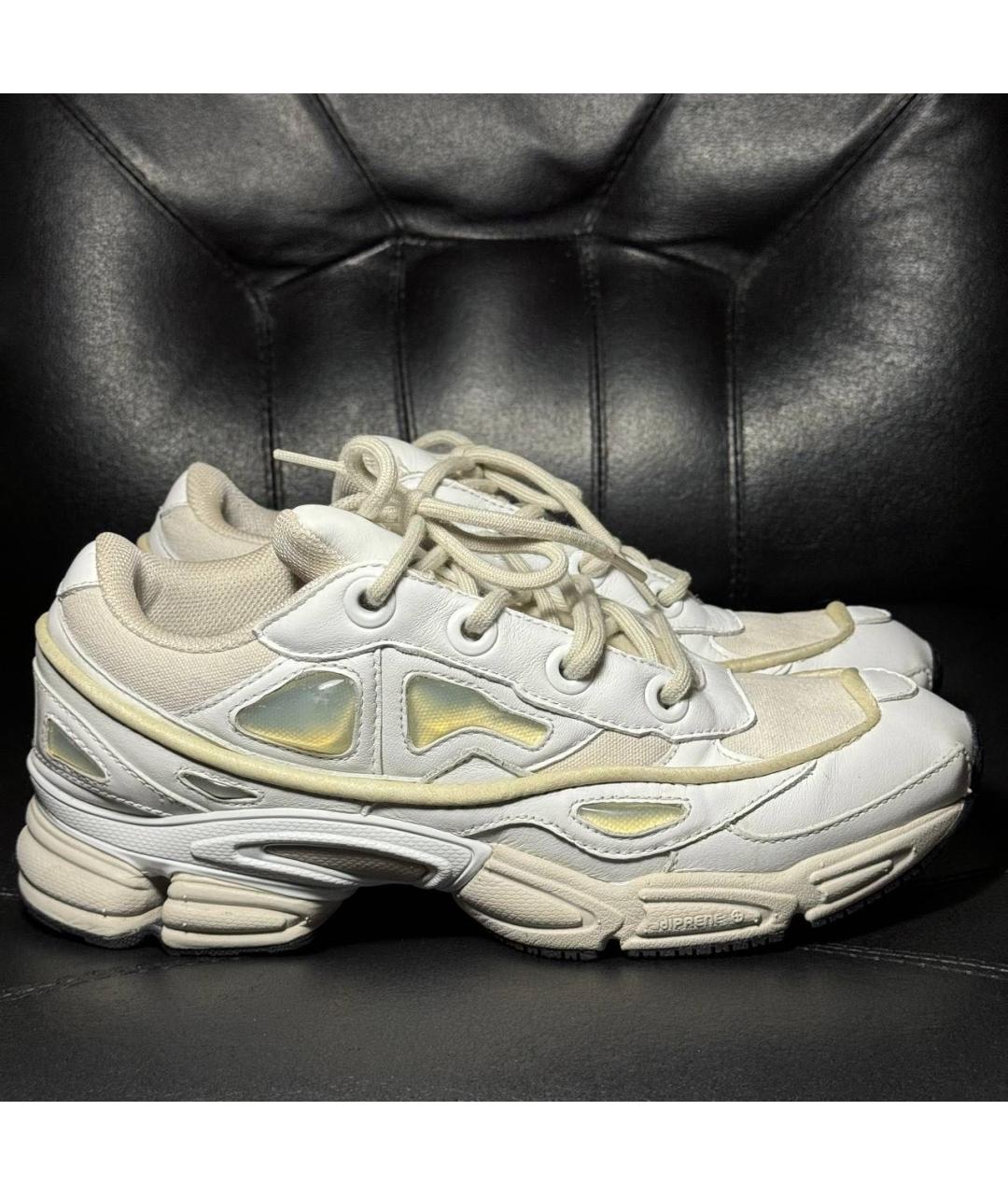 ADIDAS X RAF SIMONS Белые кожаные низкие кроссовки / кеды, фото 9