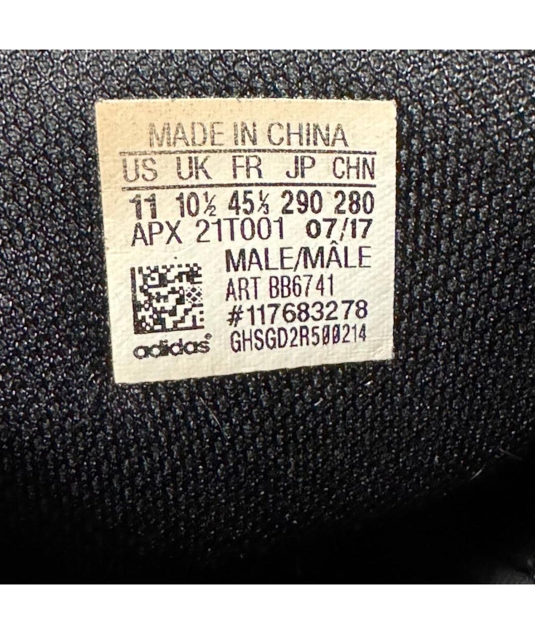 ADIDAS X RAF SIMONS Черные кожаные низкие кроссовки / кеды, фото 6