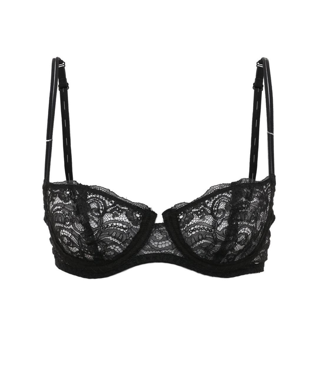 MAISON MARGIELA Черный бюстгалтеры, фото 1