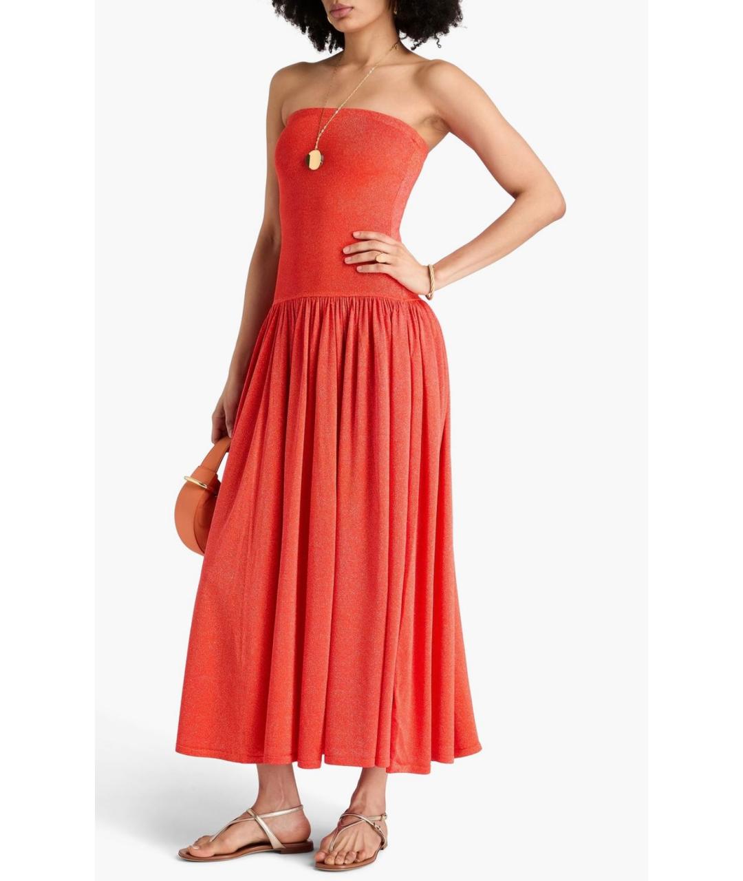 ZIMMERMANN Красное вискозное коктейльное платье, фото 2