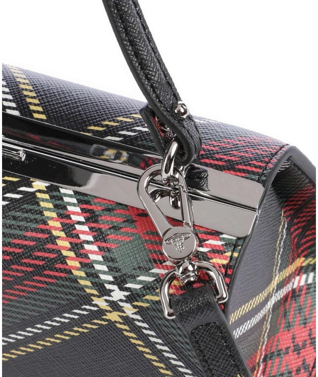 VIVIENNE WESTWOOD Черная сумка через плечо из искусственной кожи, фото 5