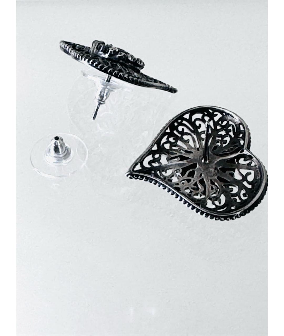 CHANEL Серебряные металлические серьги, фото 5