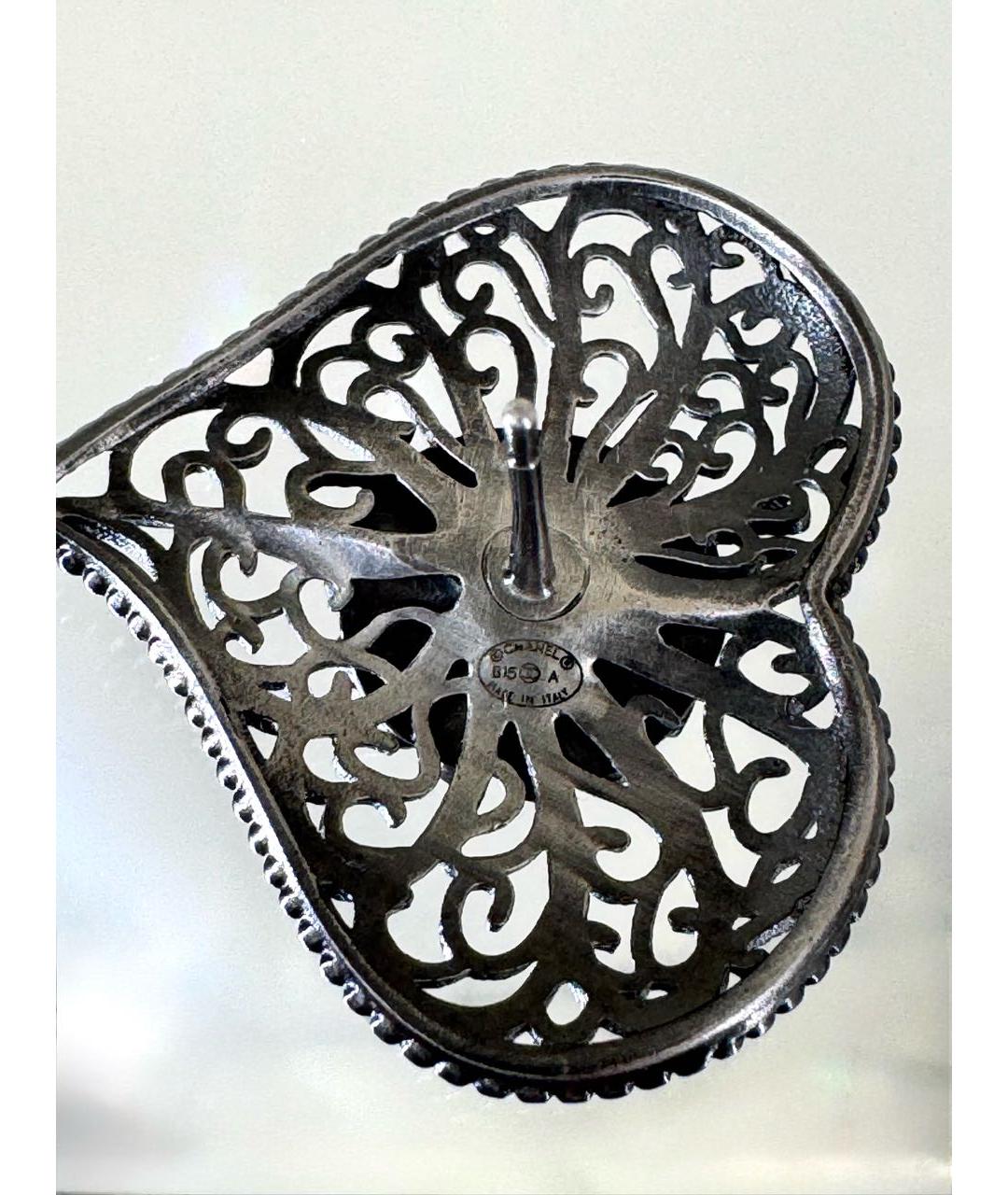 CHANEL Серебряные металлические серьги, фото 4