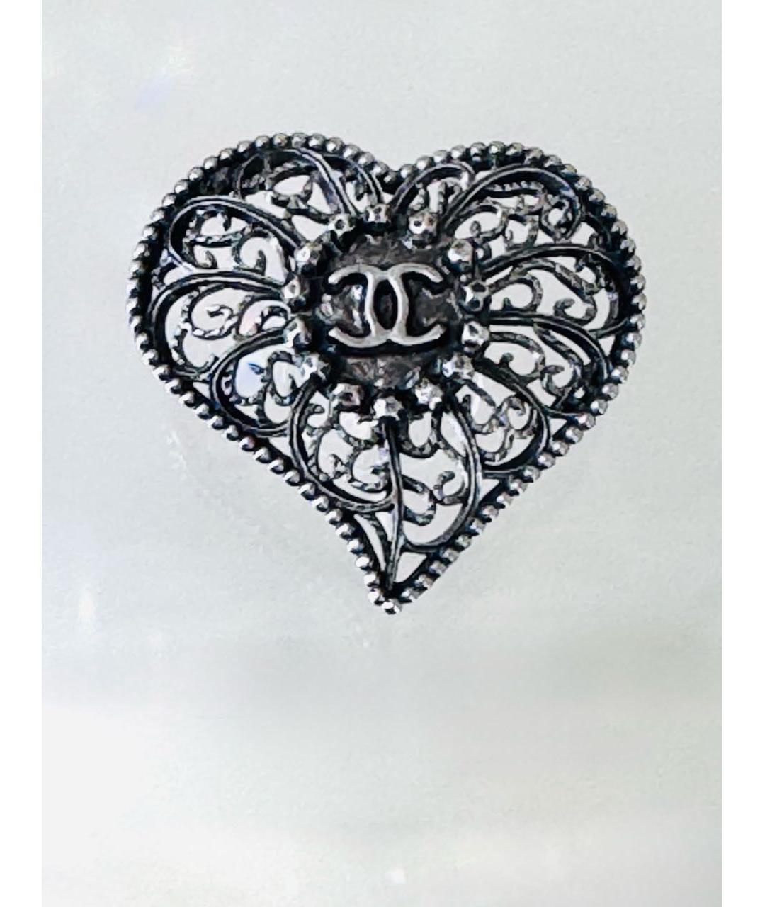 CHANEL Серебряные металлические серьги, фото 3