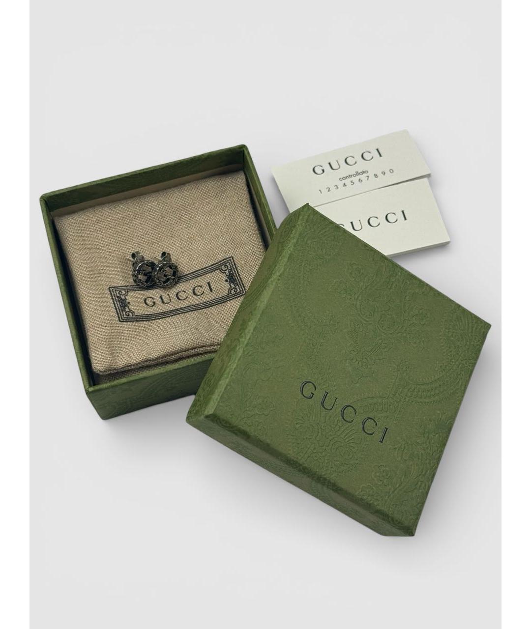 GUCCI Серебряные серебряные серьги, фото 2