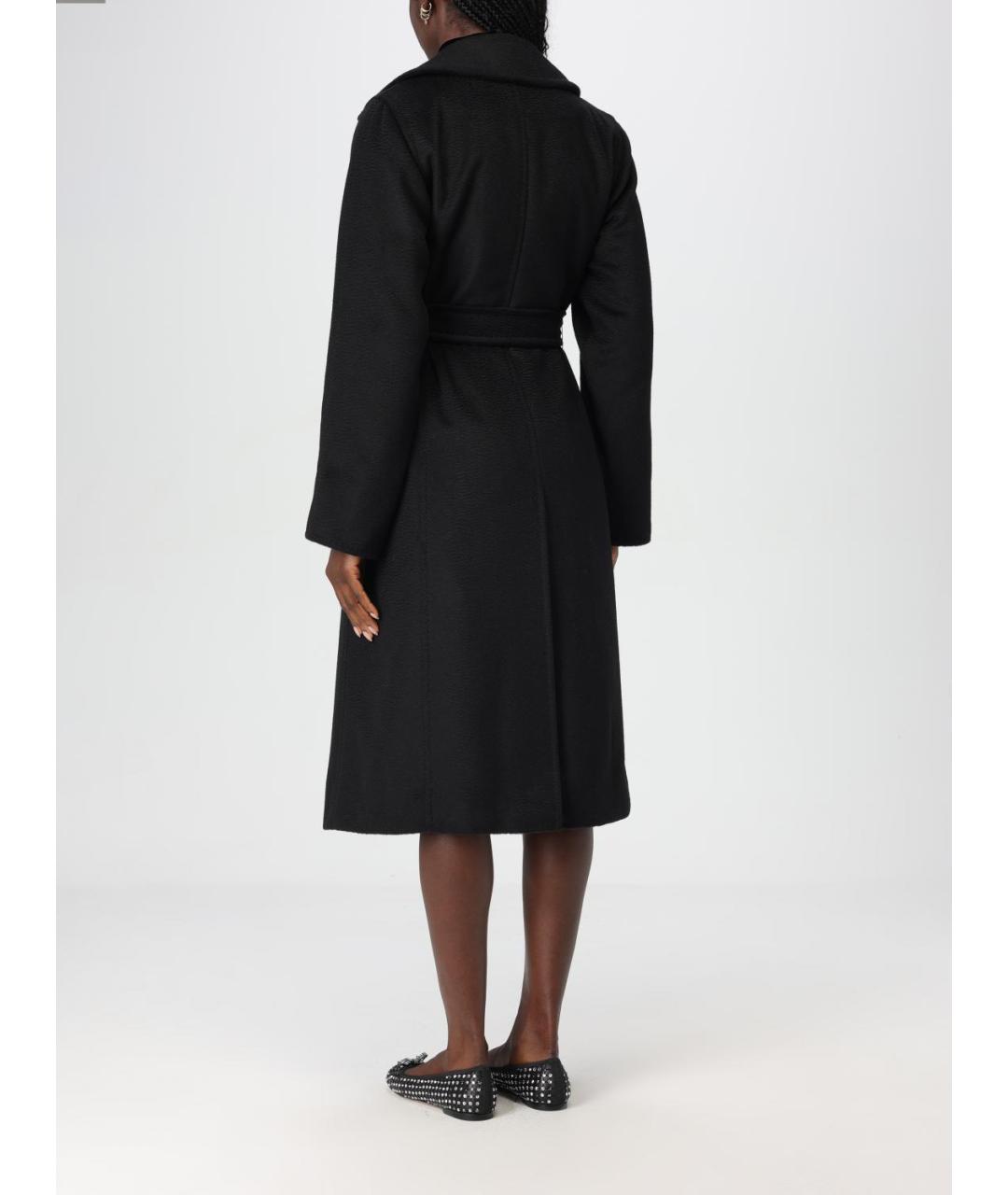 MAX MARA Черное шерстяное пальто, фото 3