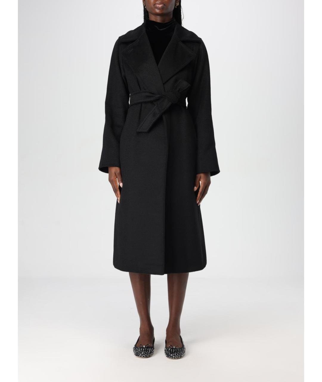 MAX MARA Черное шерстяное пальто, фото 6