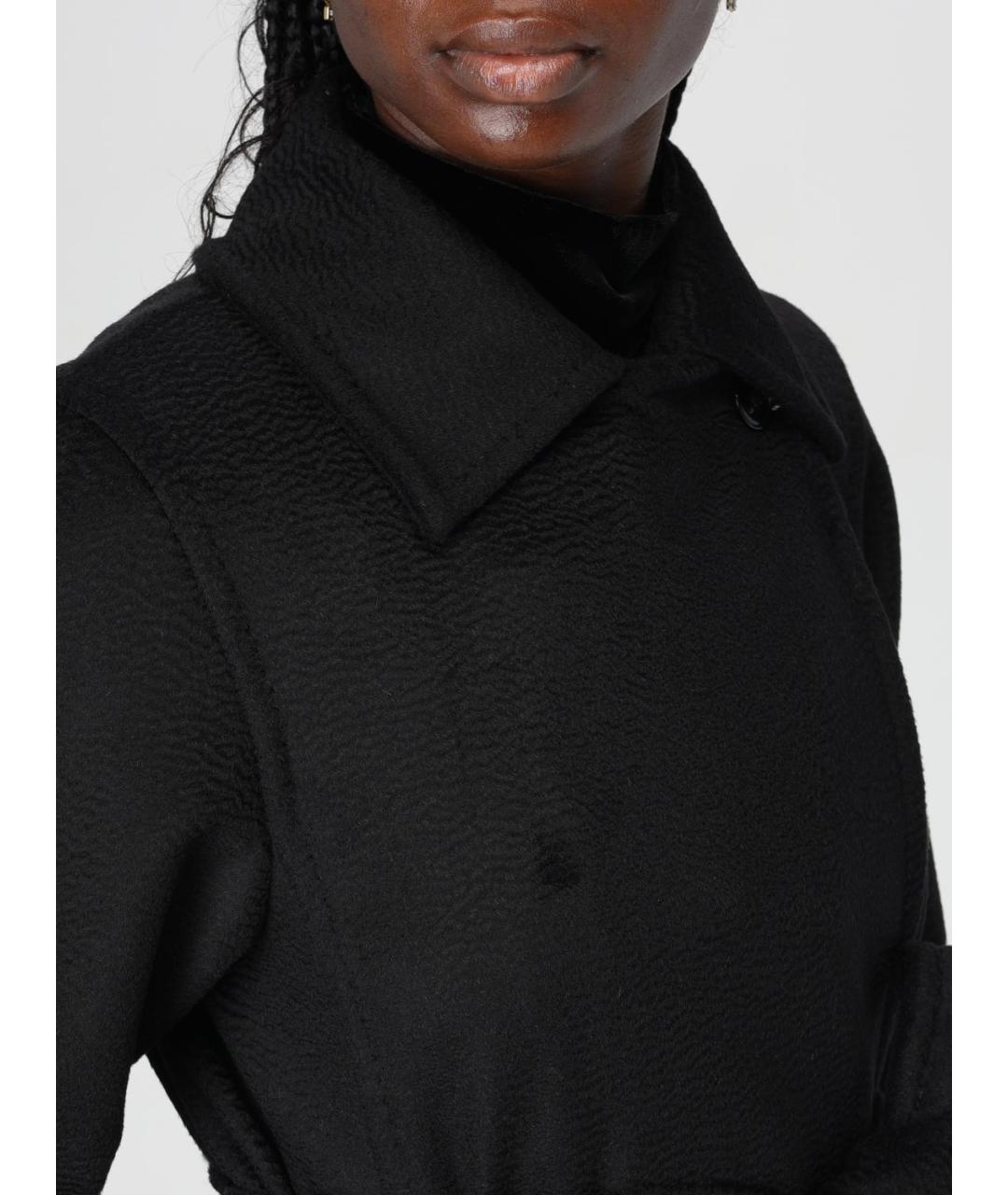 MAX MARA Черное шерстяное пальто, фото 5