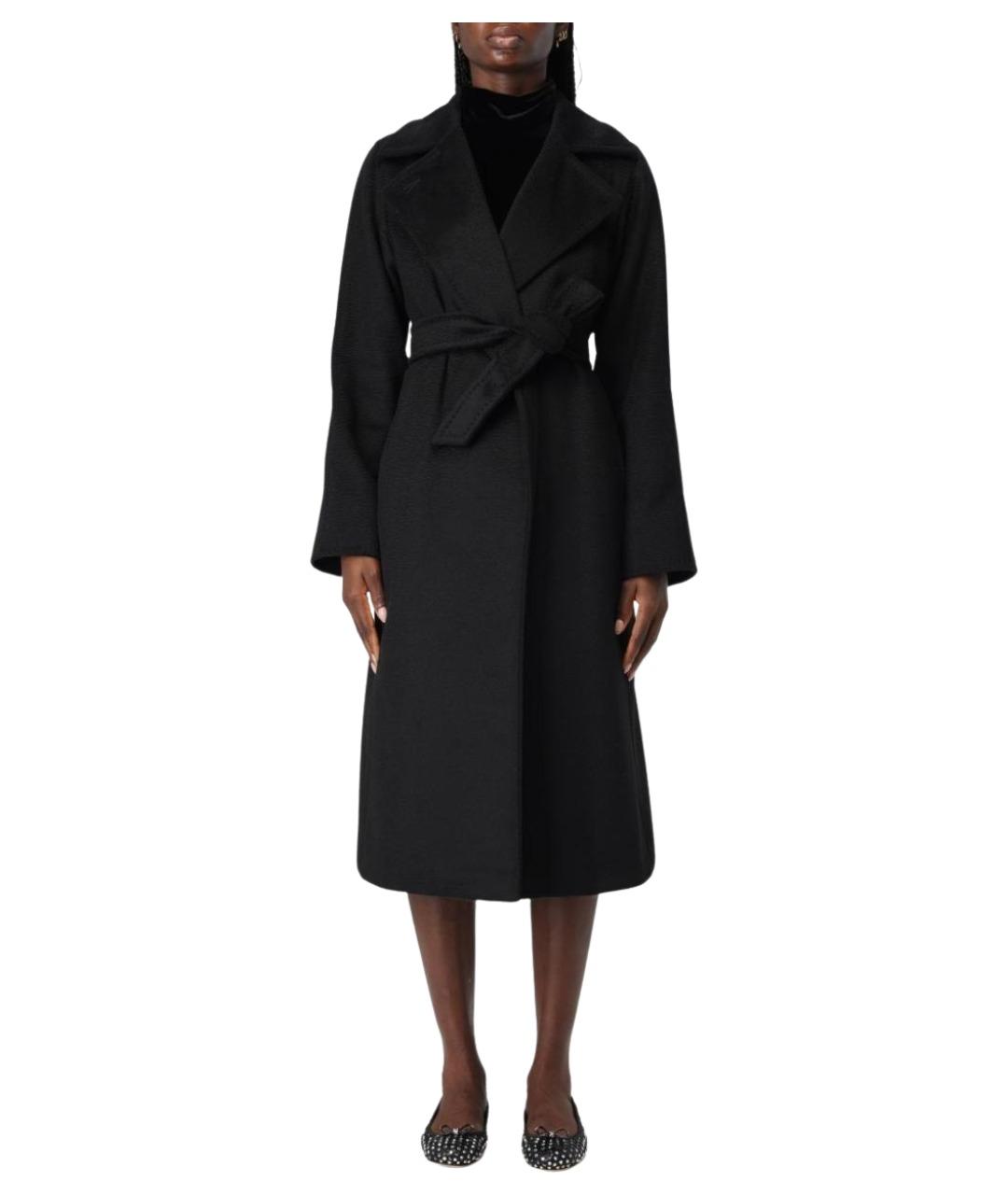 MAX MARA Черное шерстяное пальто, фото 1