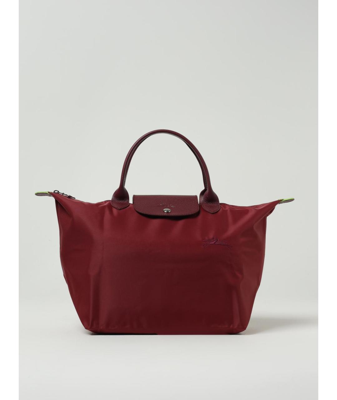 LONGCHAMP Бордовая сумка с короткими ручками, фото 5