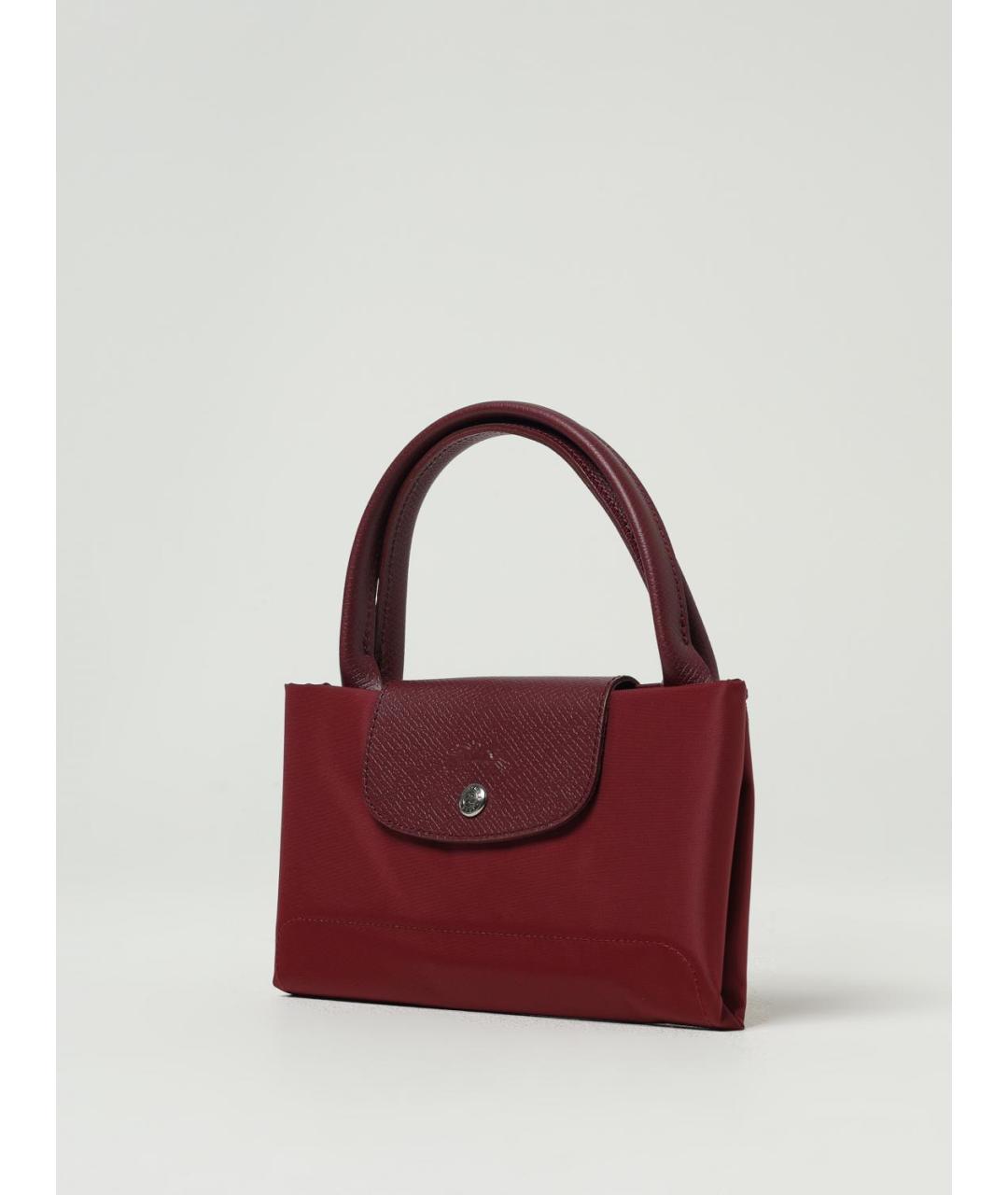 LONGCHAMP Бордовая сумка с короткими ручками, фото 4