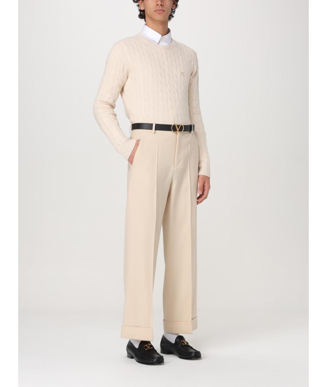 VALENTINO Черный кожаный ремень, фото 2