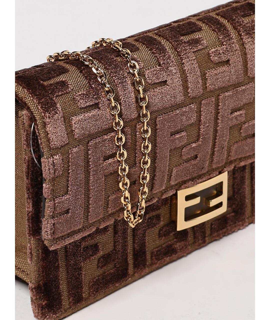 FENDI Коричневый кошелек, фото 4