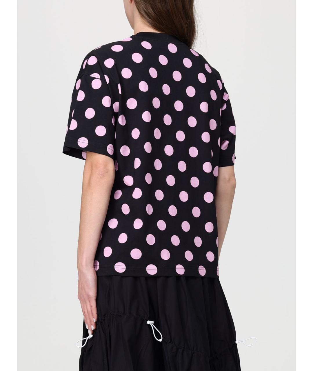 MOSCHINO Черная хлопковая футболка, фото 3