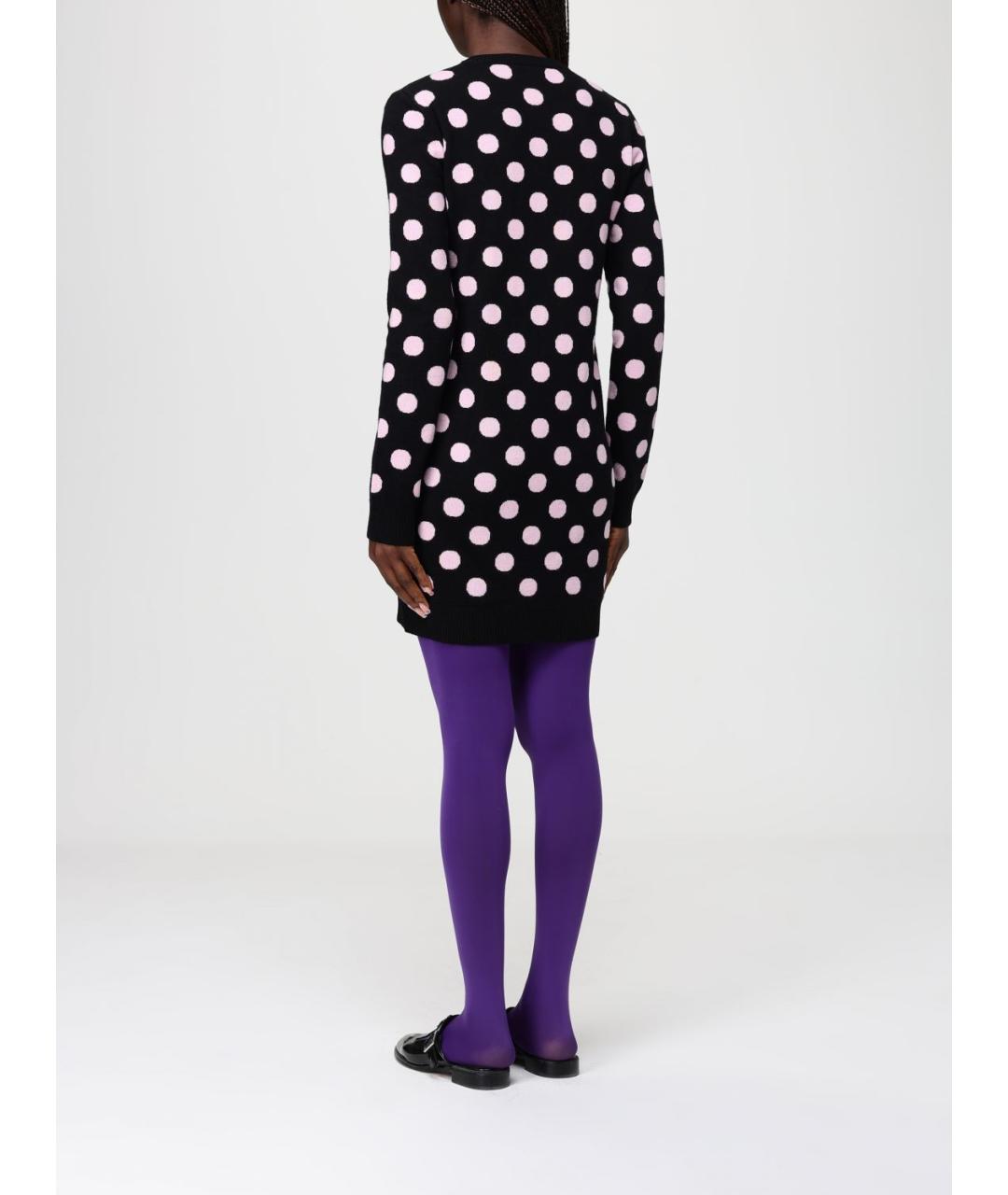 MOSCHINO Черное шерстяное повседневное платье, фото 2