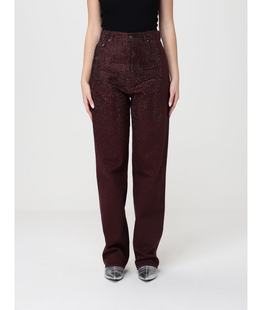 GOLDEN GOOSE DELUXE BRAND Мульти хлопковые прямые джинсы, фото 4