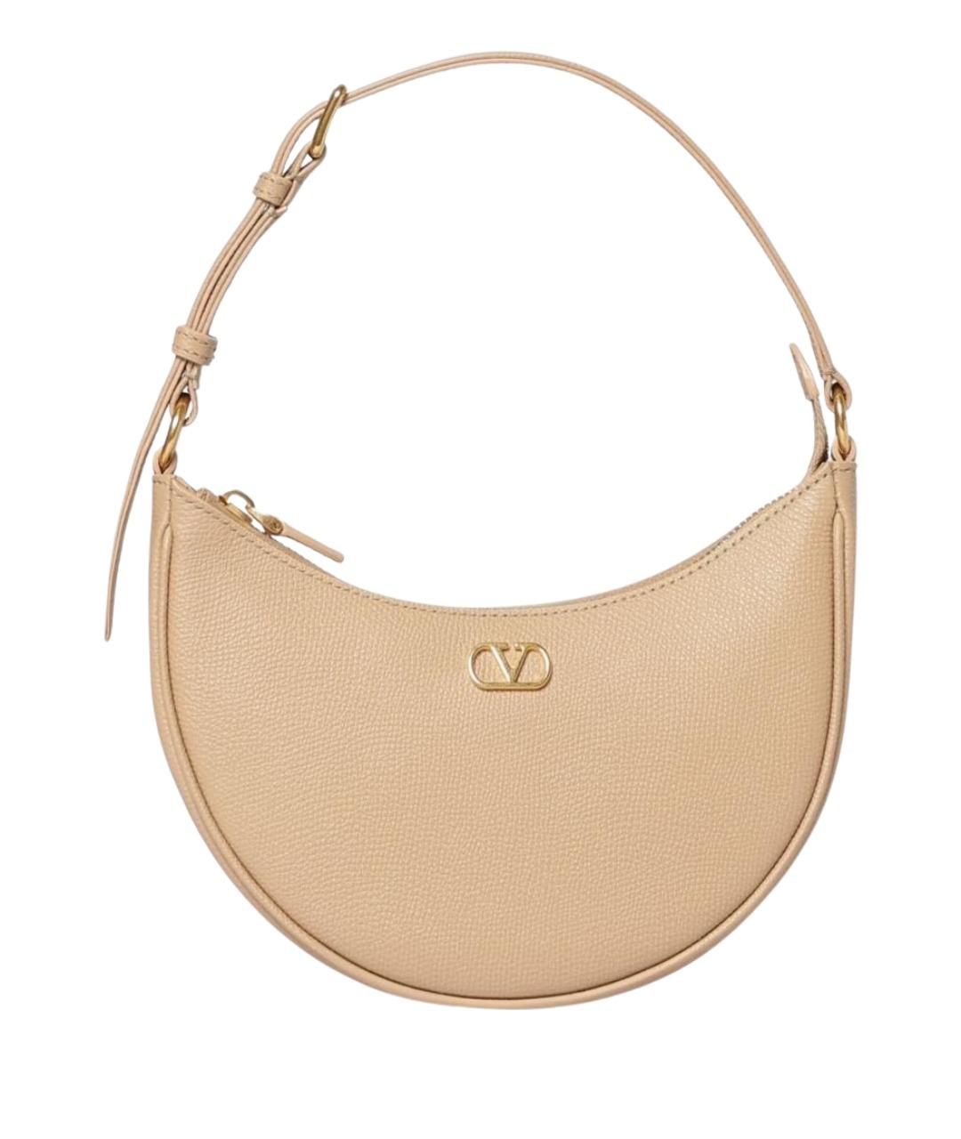 VALENTINO Розовая кожаная сумка через плечо, фото 1