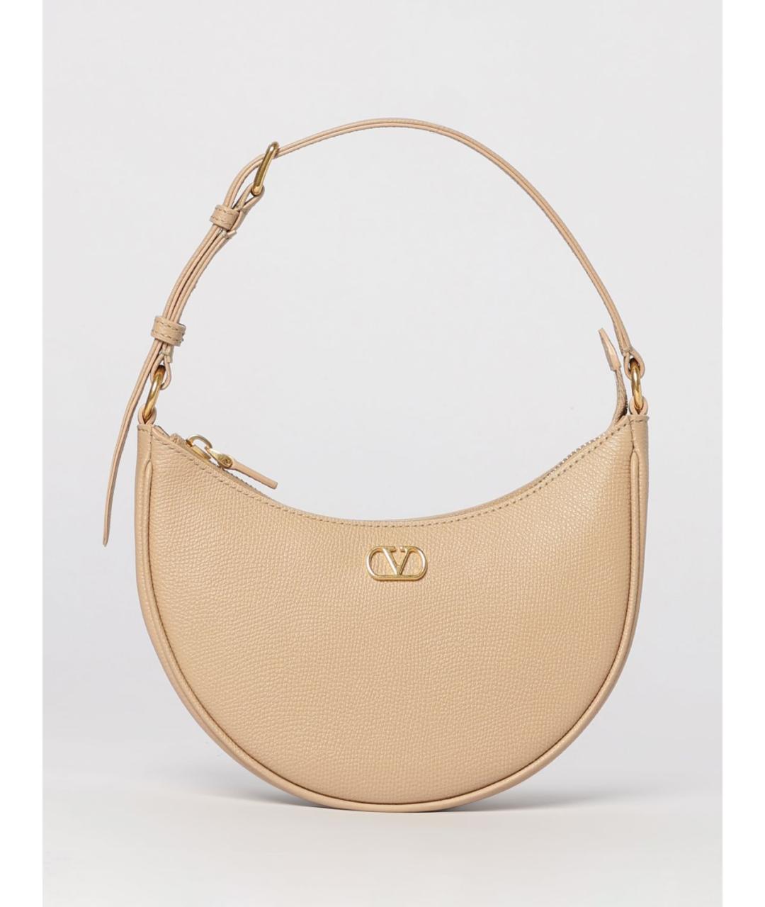 VALENTINO Розовая кожаная сумка через плечо, фото 6