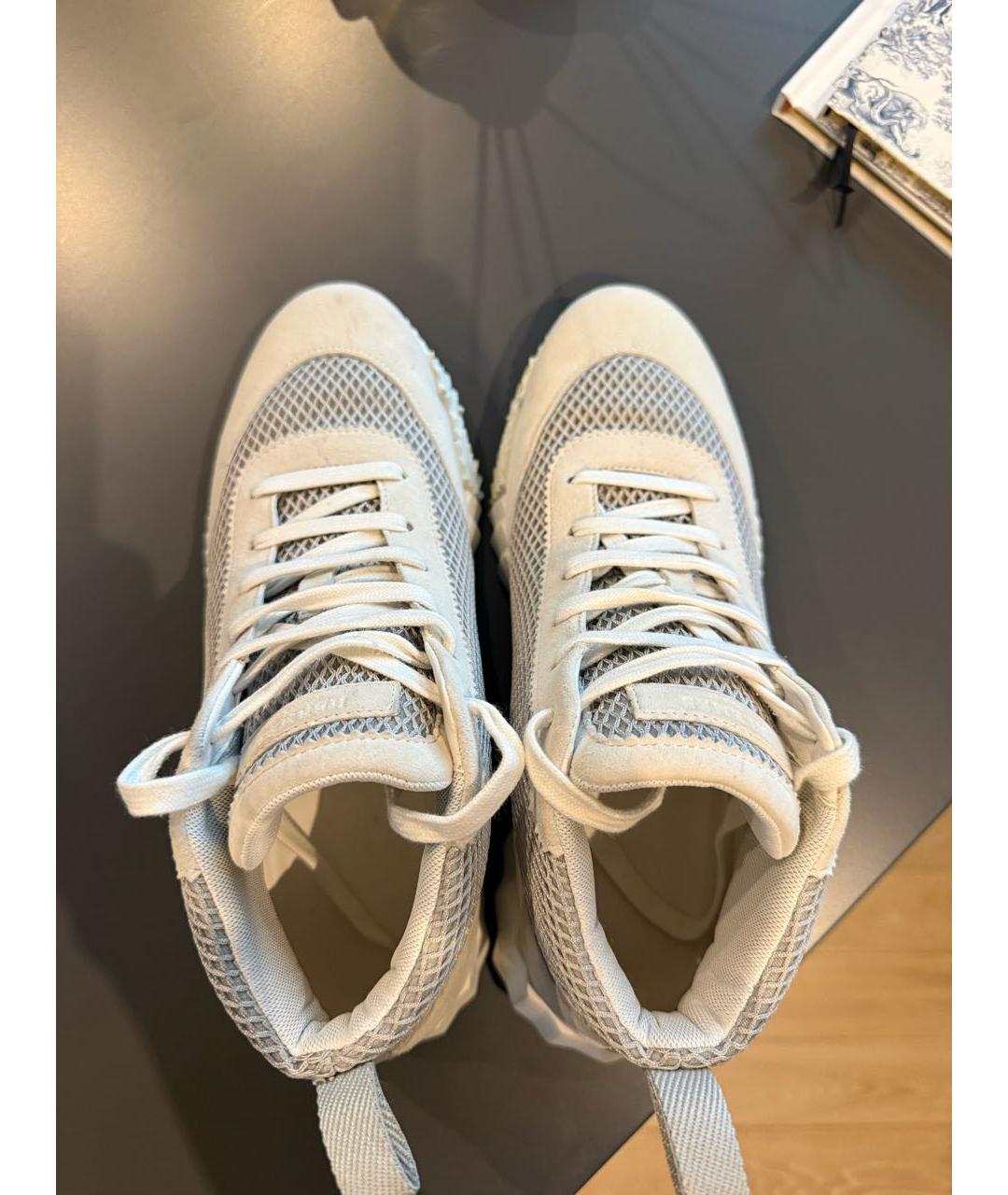 HERMES Белые текстильные кроссовки, фото 3