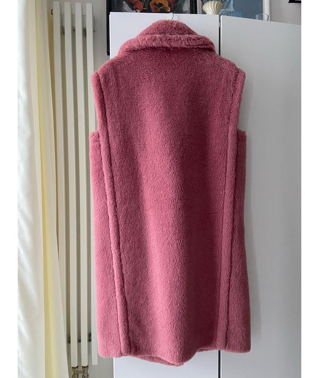 MAX MARA Розовый шерстяной жилет, фото 2