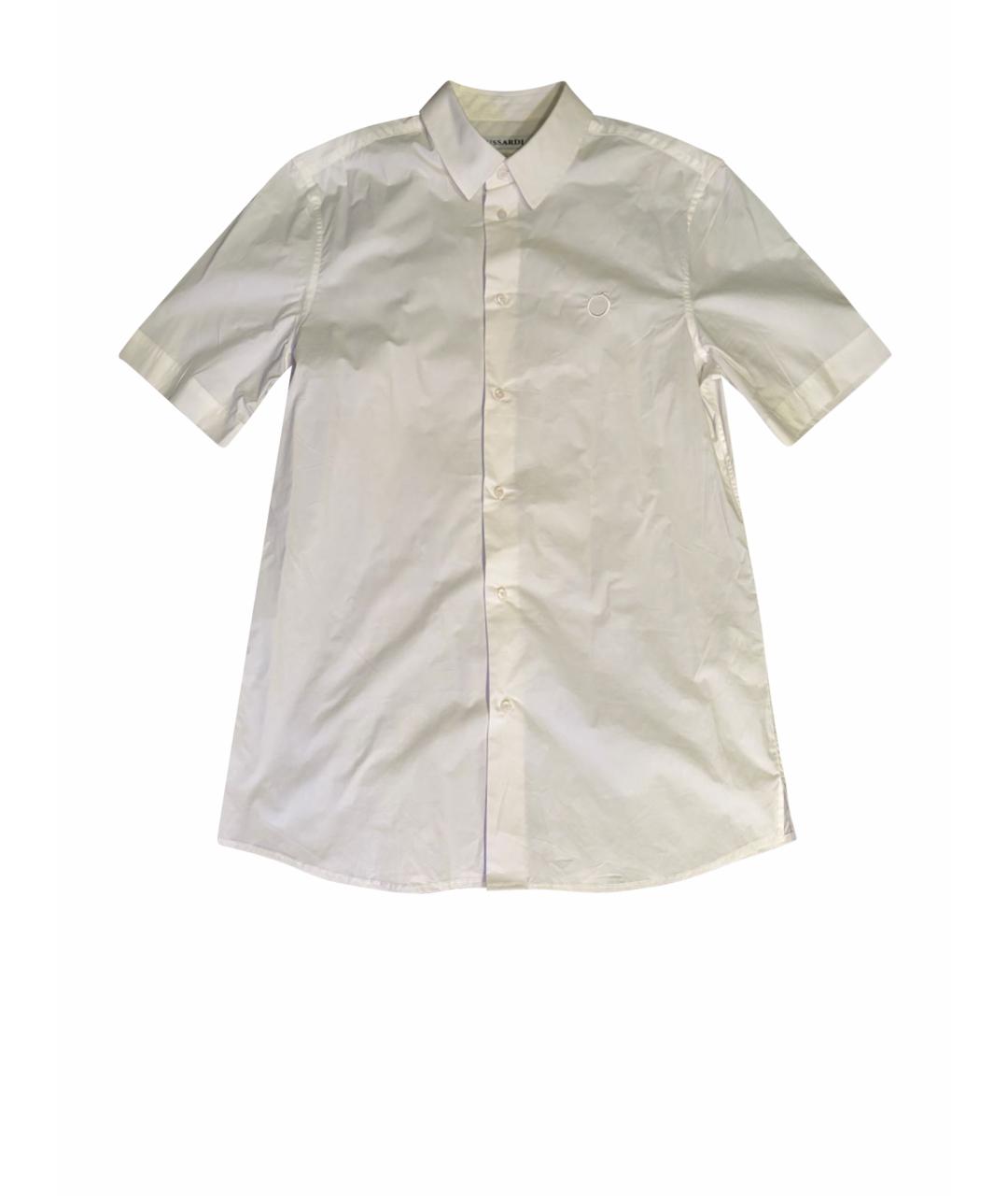 TRUSSARDI Белая хлопковая кэжуал рубашка, фото 1