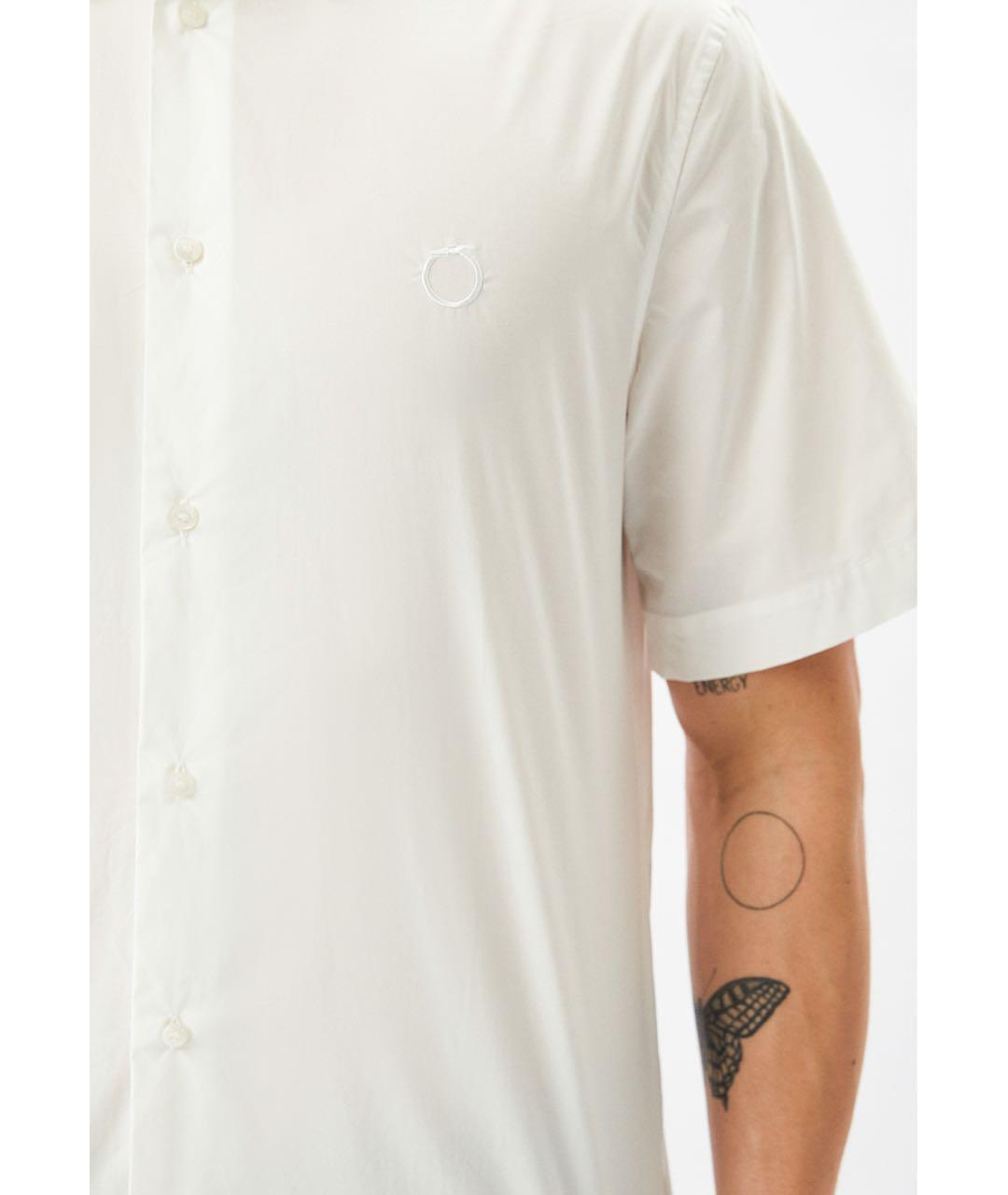 TRUSSARDI Белая хлопковая кэжуал рубашка, фото 6