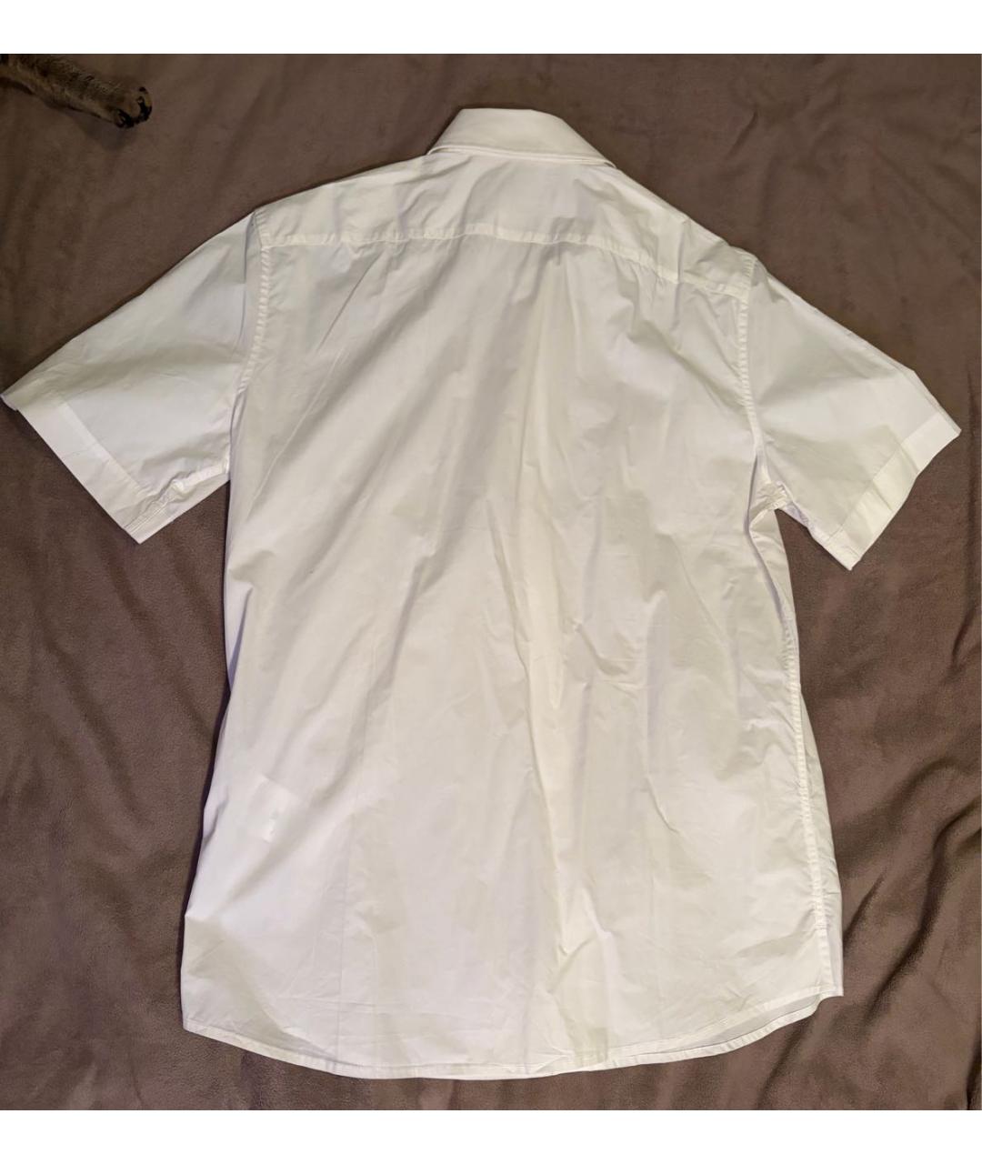 TRUSSARDI Белая хлопковая кэжуал рубашка, фото 2