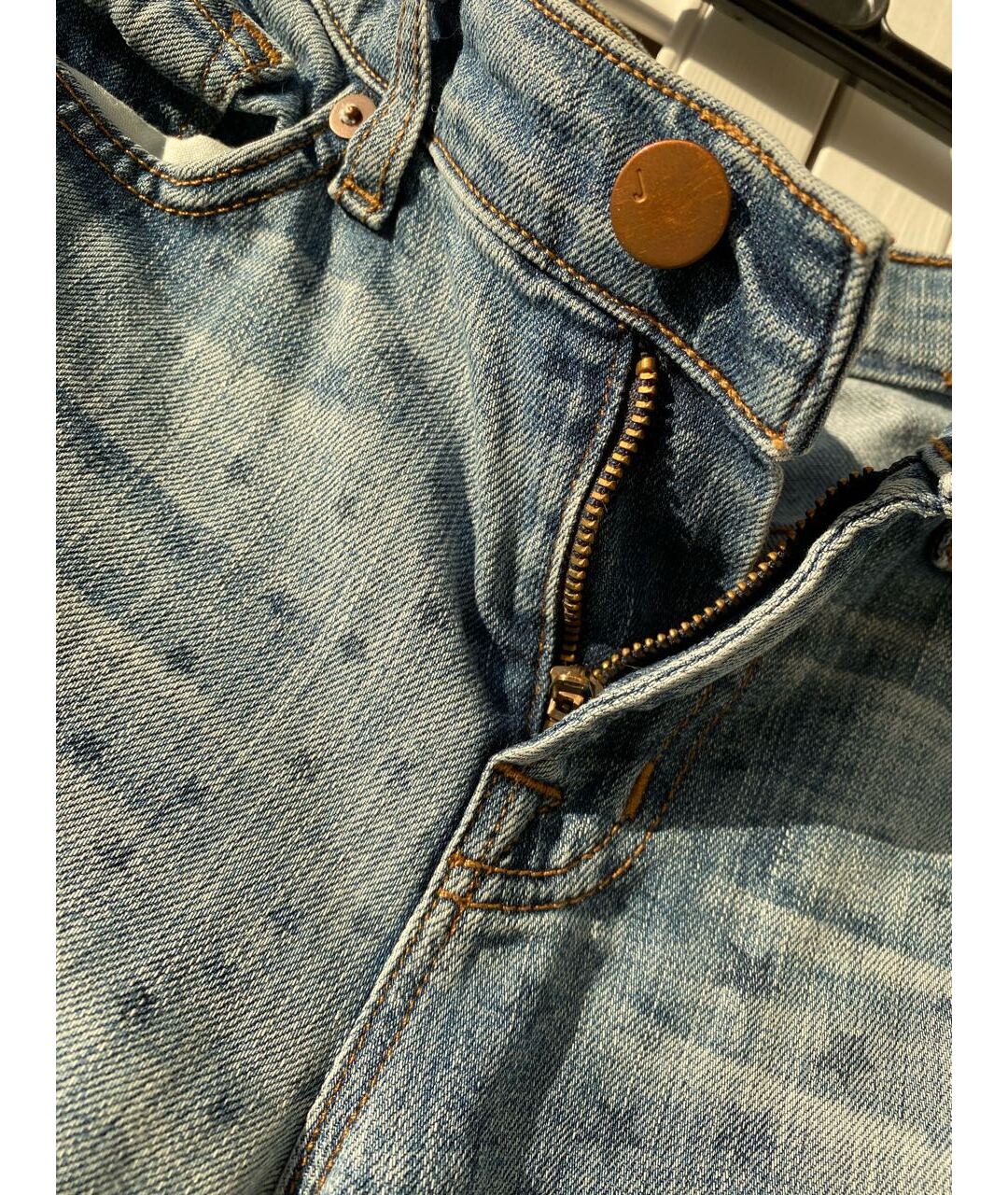 JBRAND Синие хлопковые джинсы слим, фото 4