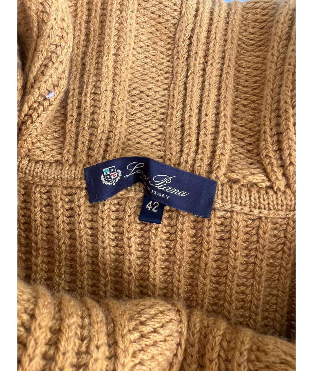 LORO PIANA Оранжевый джемпер / свитер, фото 4