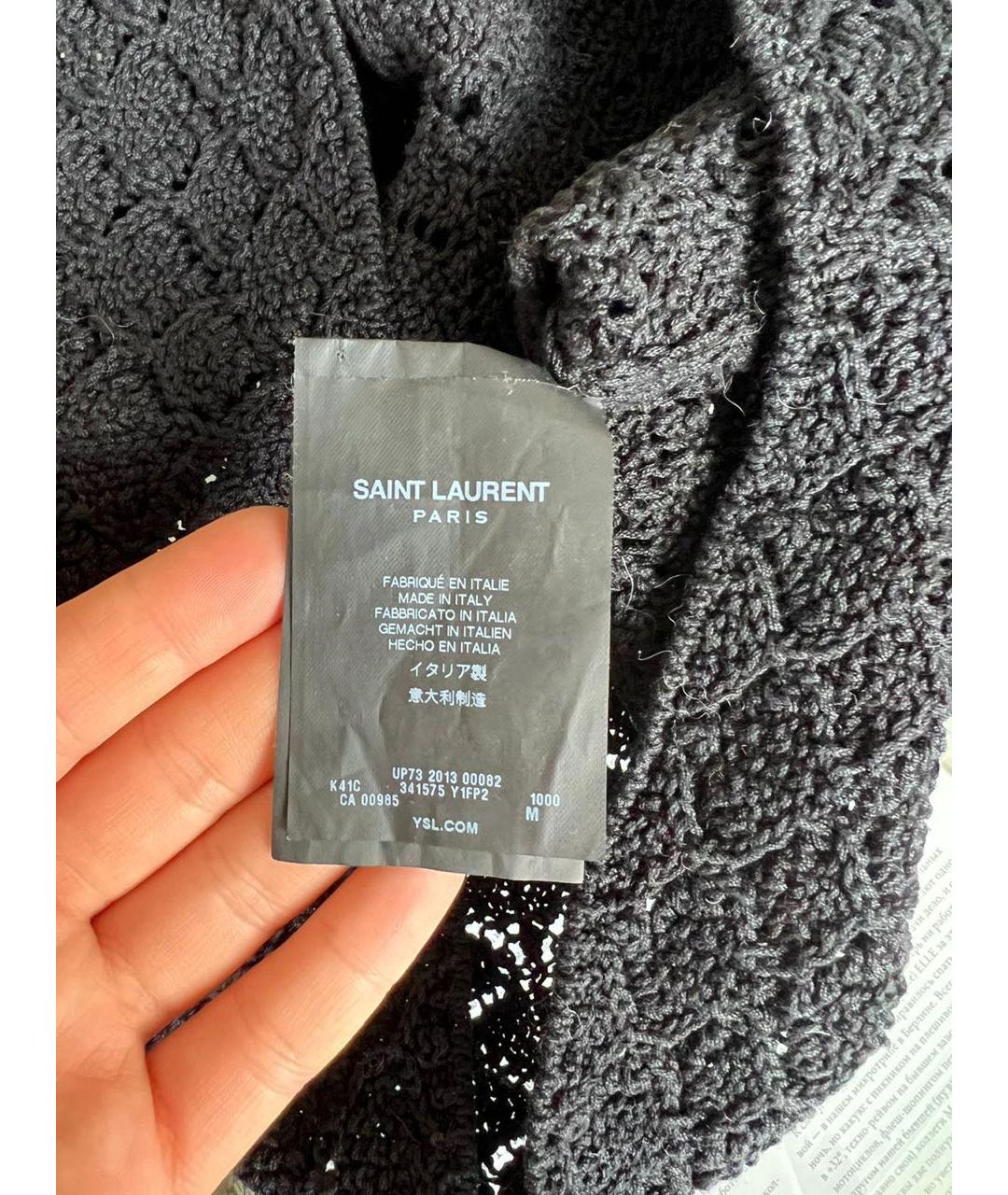 SAINT LAURENT Черный джемпер / свитер, фото 5